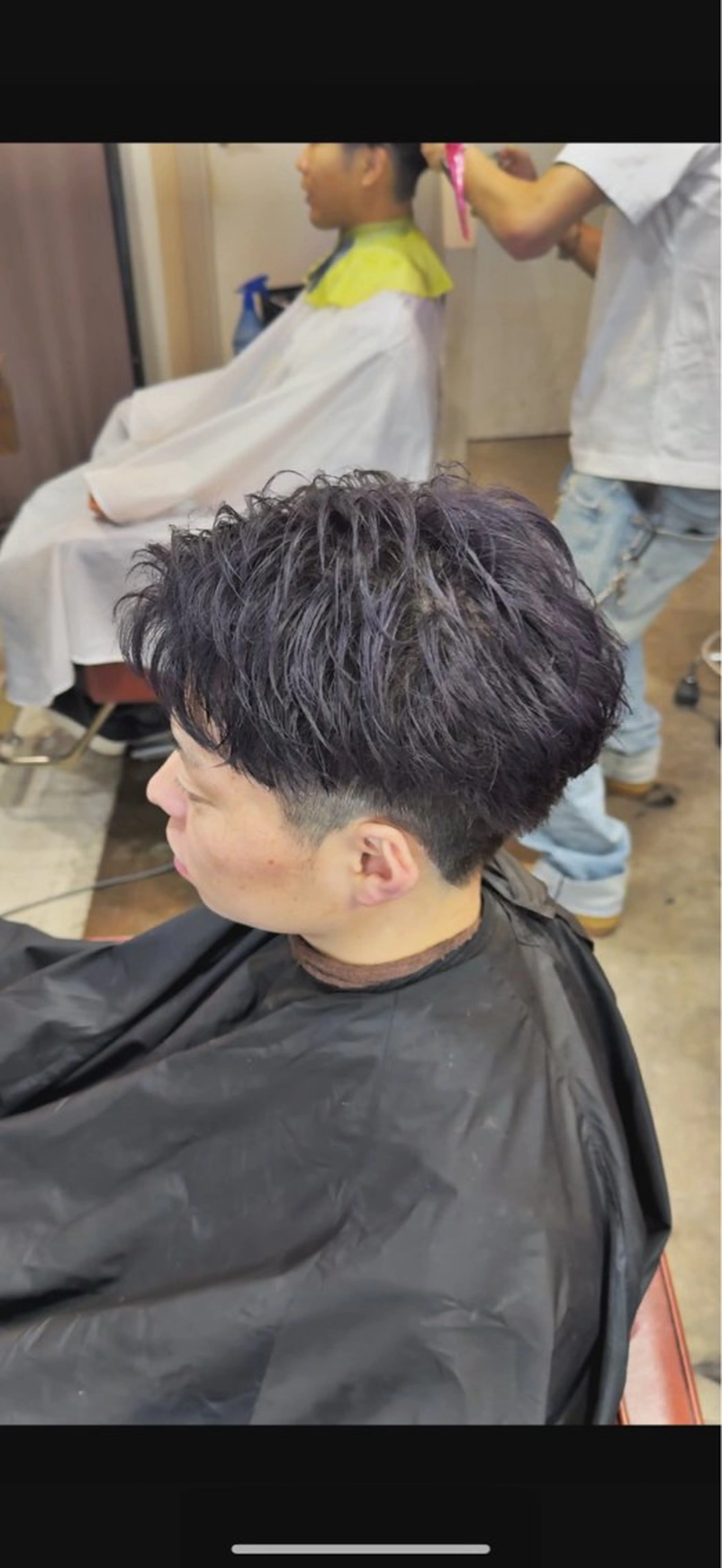 カラー メンズ バイオレットカラー ヘアカラー メンズカット/パーマ /ハイライト/RYUのヘアスタイル