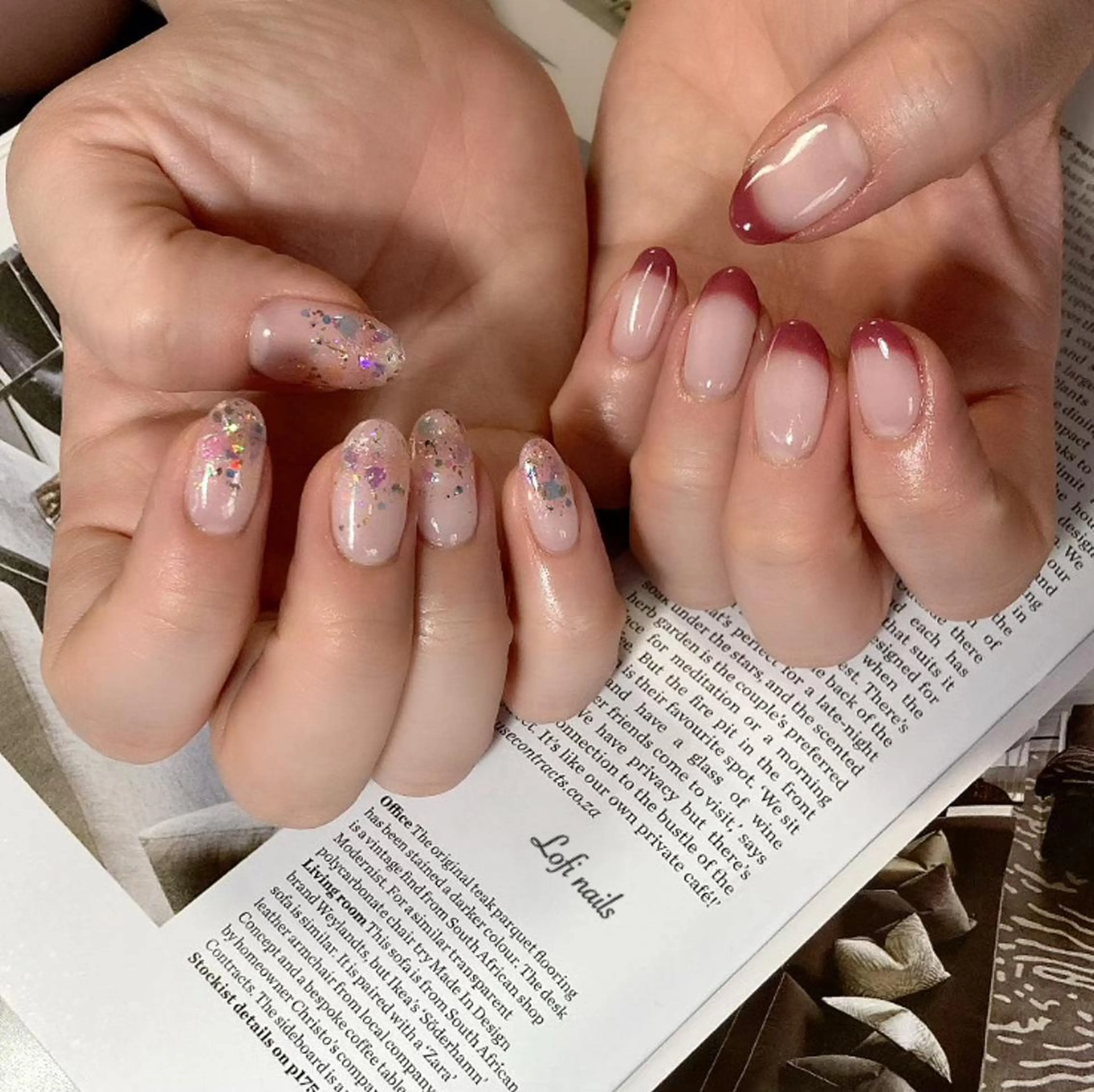 ミディアム ネイル Lofi nails ゆきこのネイルデザイン