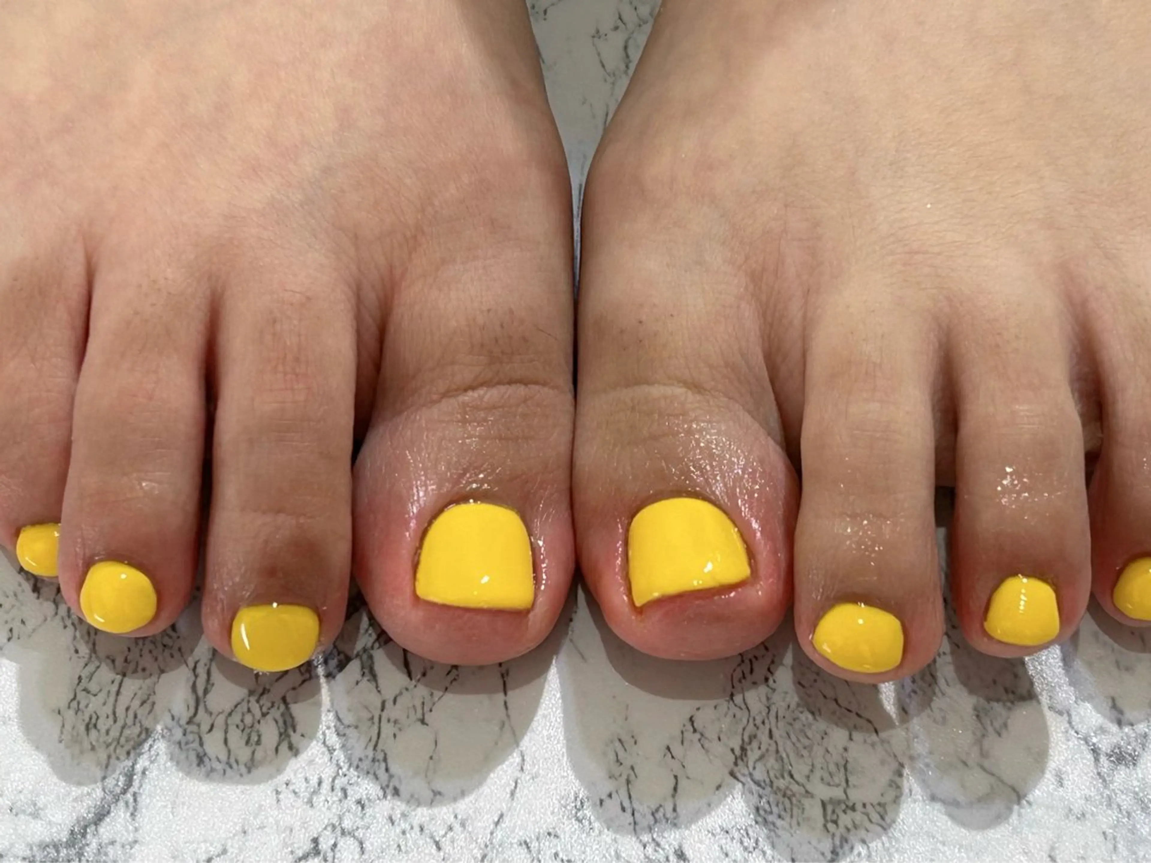 ネイル ワンカラーネイル シンプルネイル 黄色 Bianca栄店 はるなのネイルデザイン