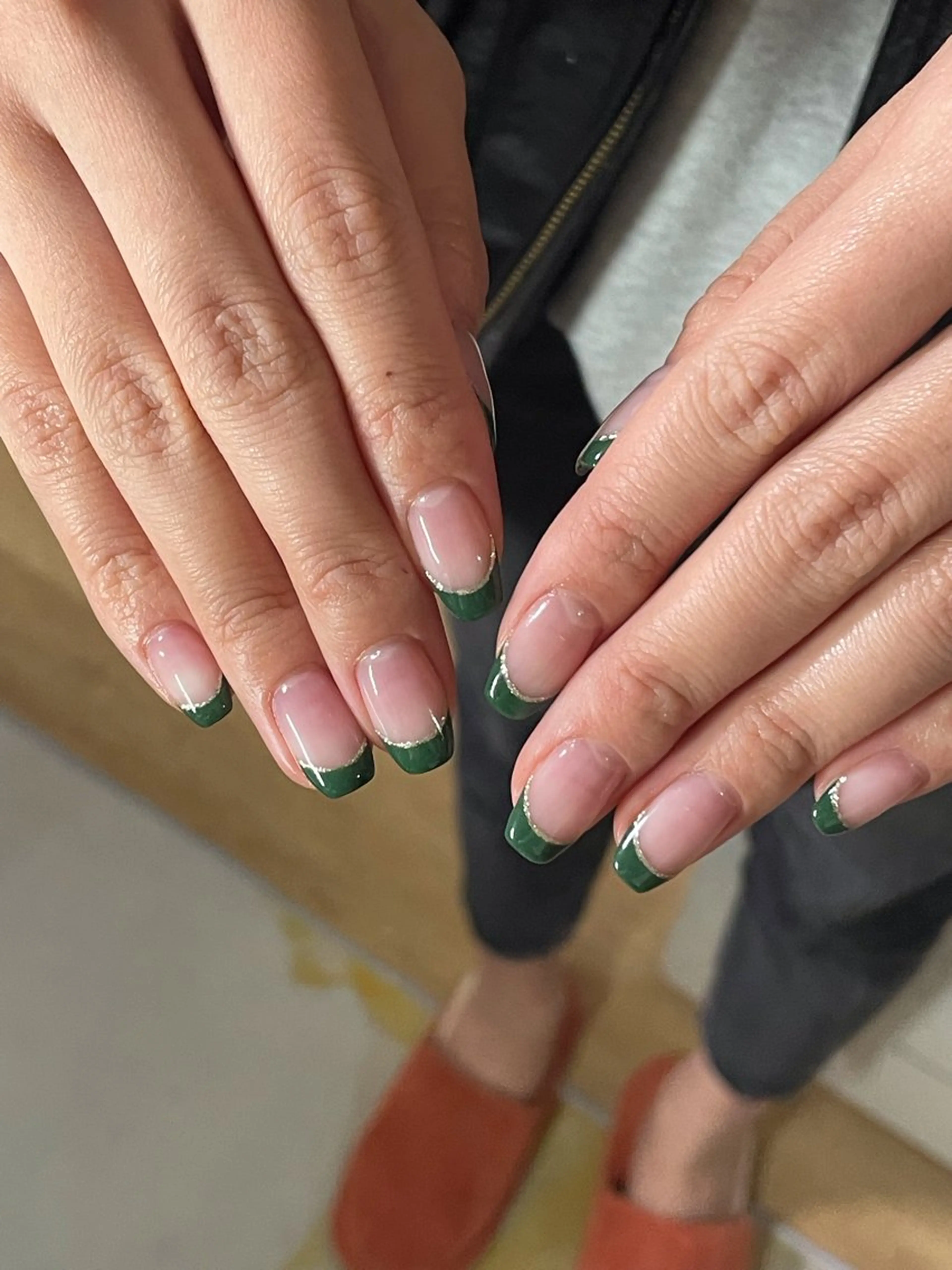 ネイル オーロラネイル フットネイル フレンチネイル ジェルネイル 韓国ネイル ハンドネイル kiki nail 二子玉川のネイルデザイン