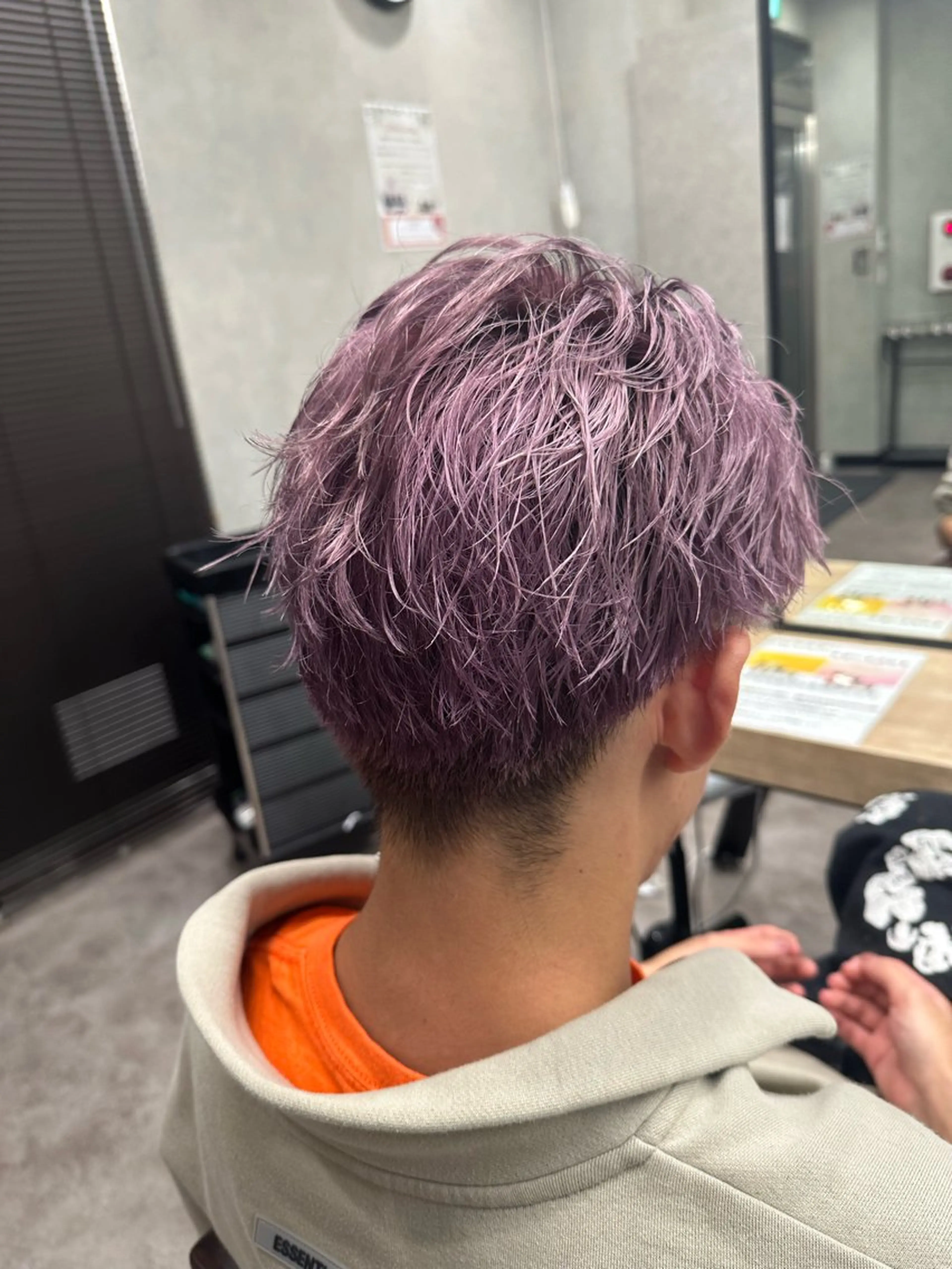 ショート カラー メンズ yu-kiハイトーン /ブリーチ無しカラーのヘアスタイル