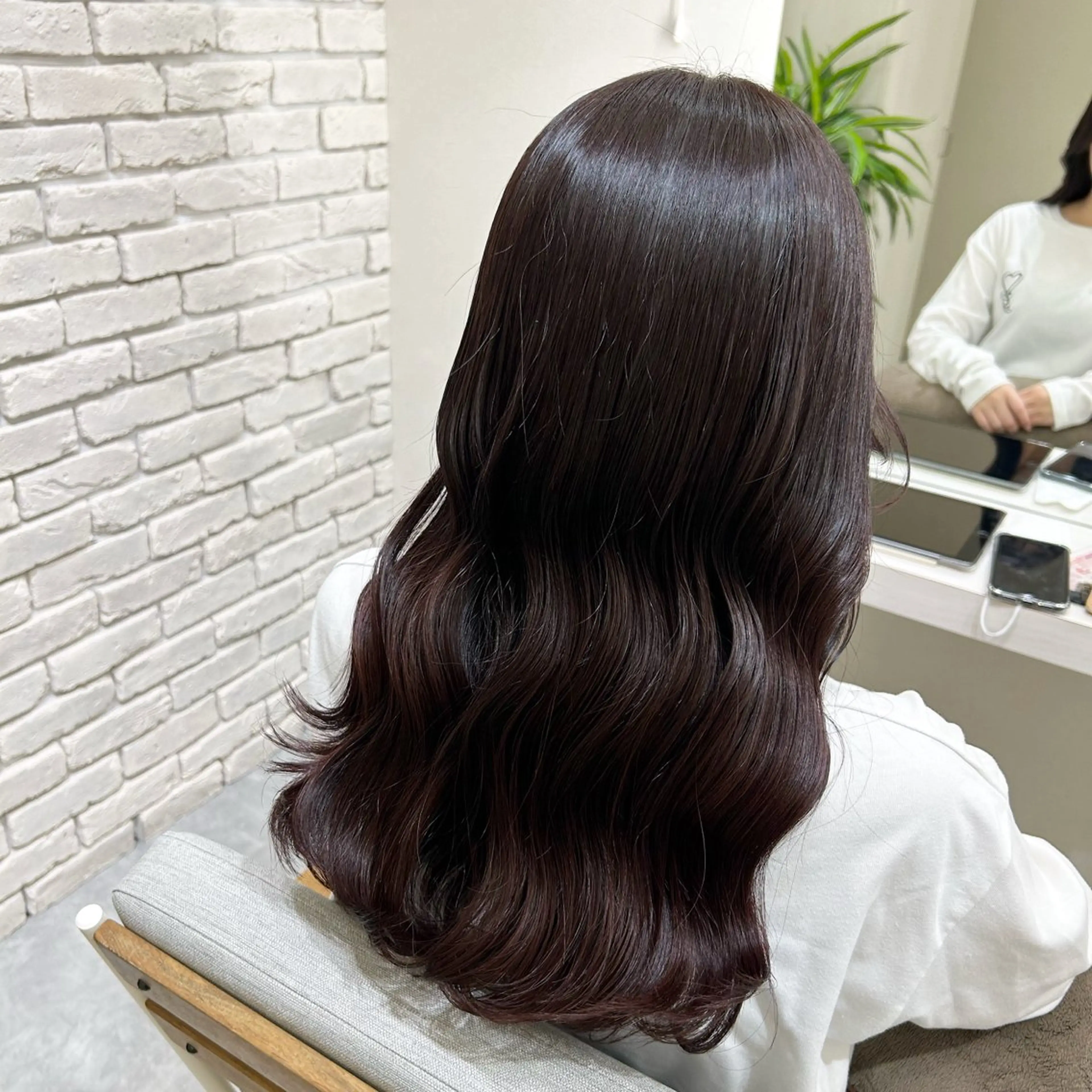セミロング カラー ヘアアレンジ カット ヘアカラー トリートメント 髪質改善&艶感カラー 🪄岡井美結のヘアスタイル