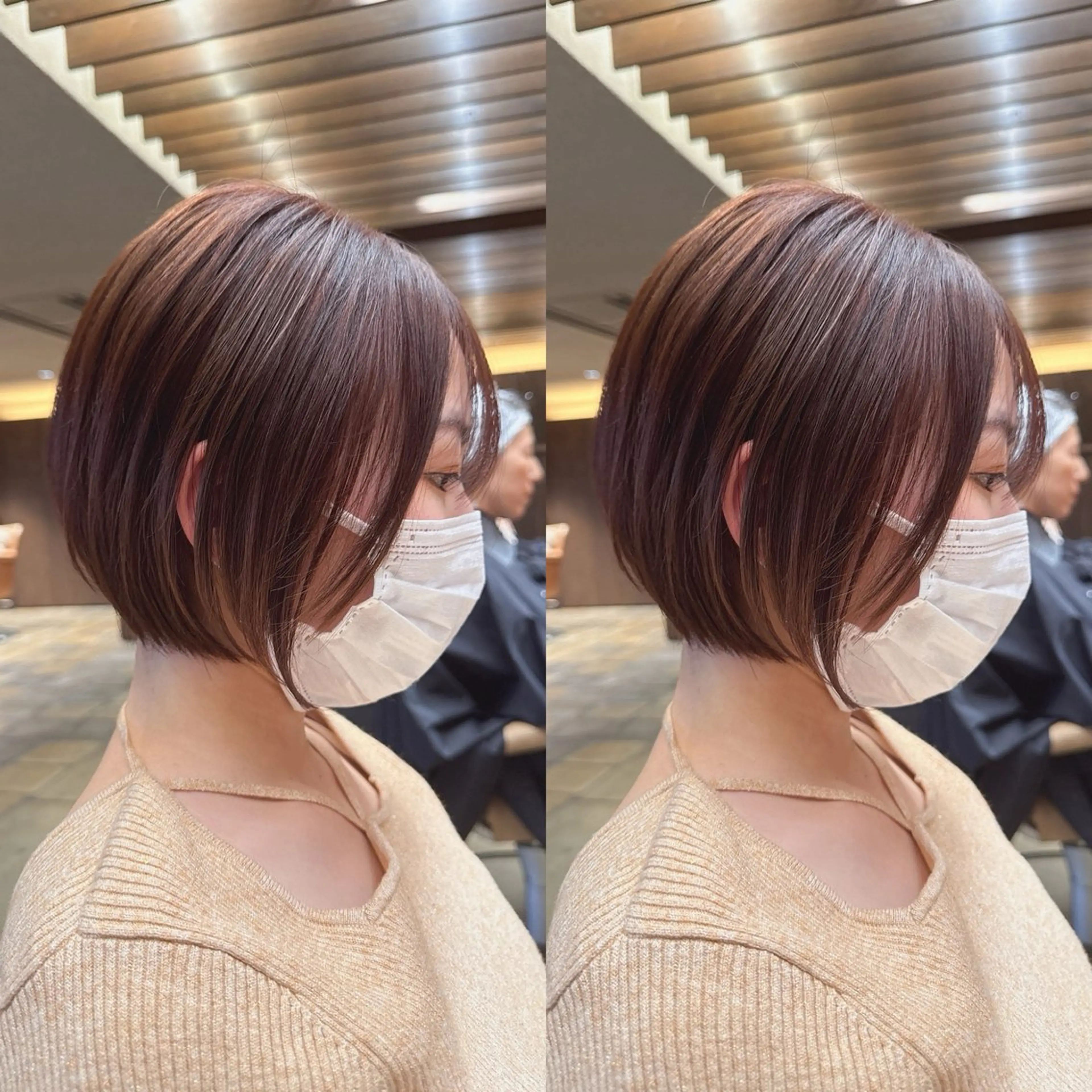 ショート カット ヘアカラー トリートメント 似合わせ松本 容政のヘアスタイル