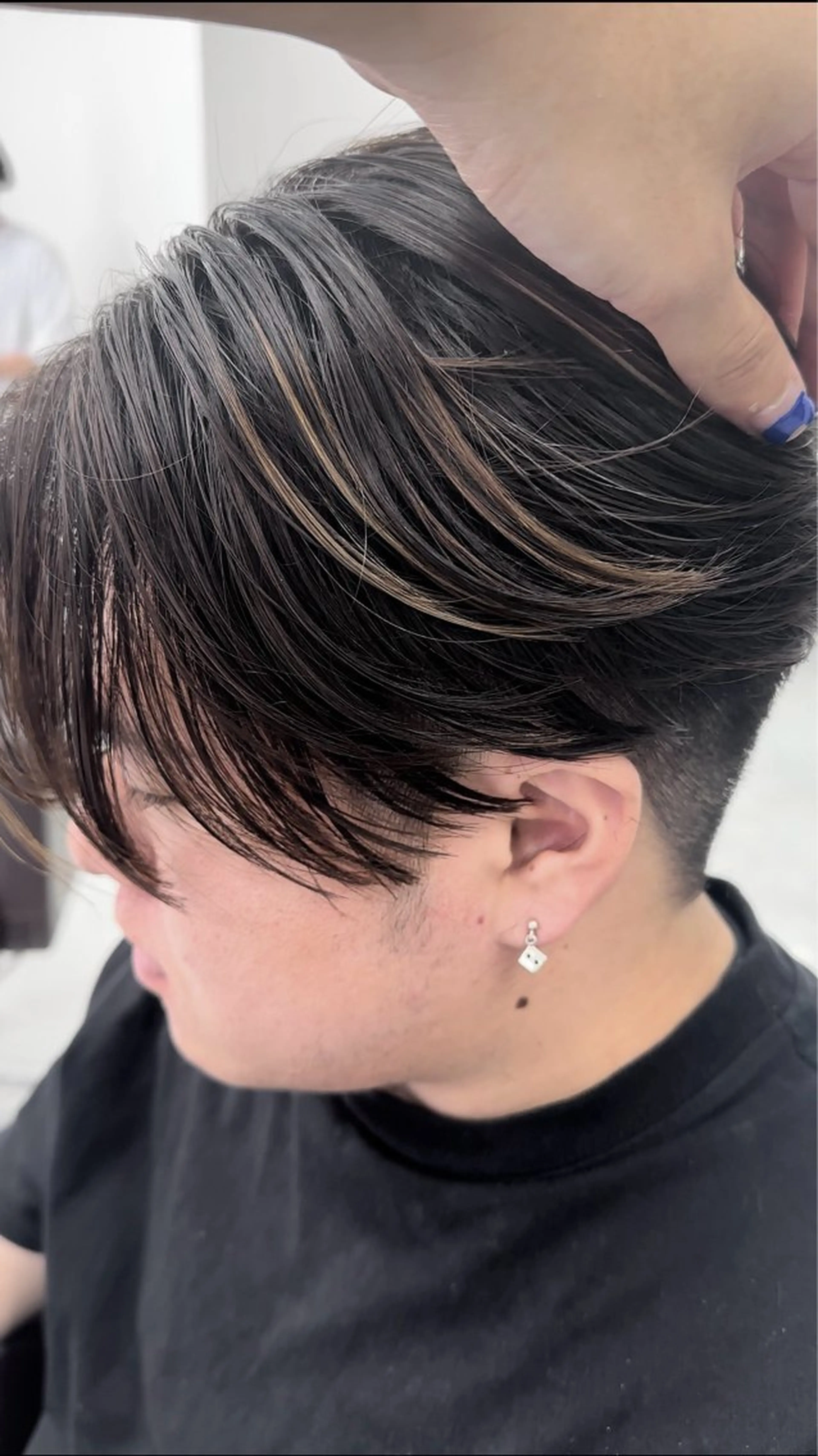 メンズ カット ニュアンス/フェザー /ウルフ/伶馬のヘアスタイル