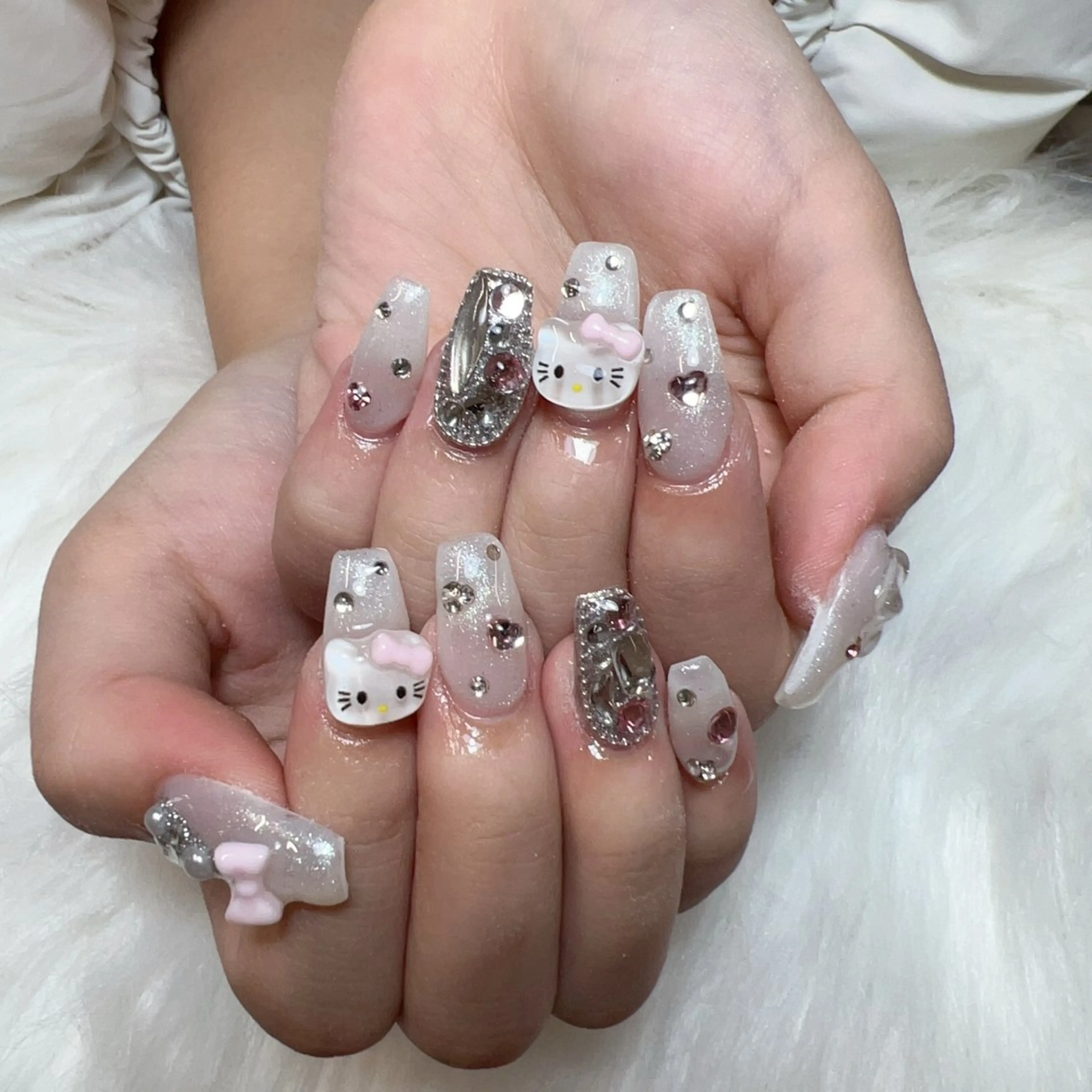 ネイル ハンドネイル 🎀nana🫧 ワンホンネイル🎀のネイルデザイン