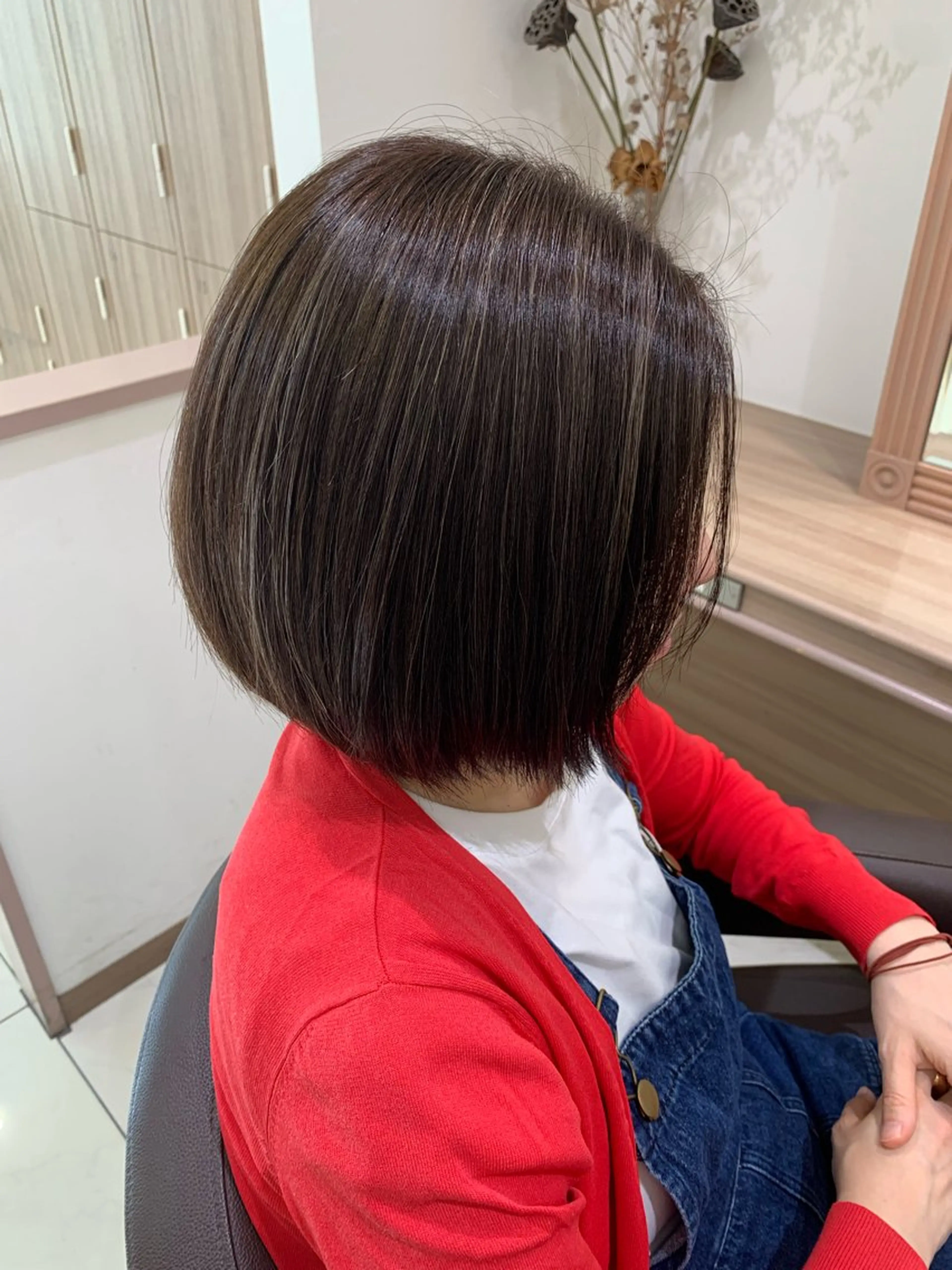 ショート カラー ブラウンカラー 透明感カラー オレンジ カット ヘアカラー 🌱脱白髪染め特化 🌱岡田将英のヘアスタイル