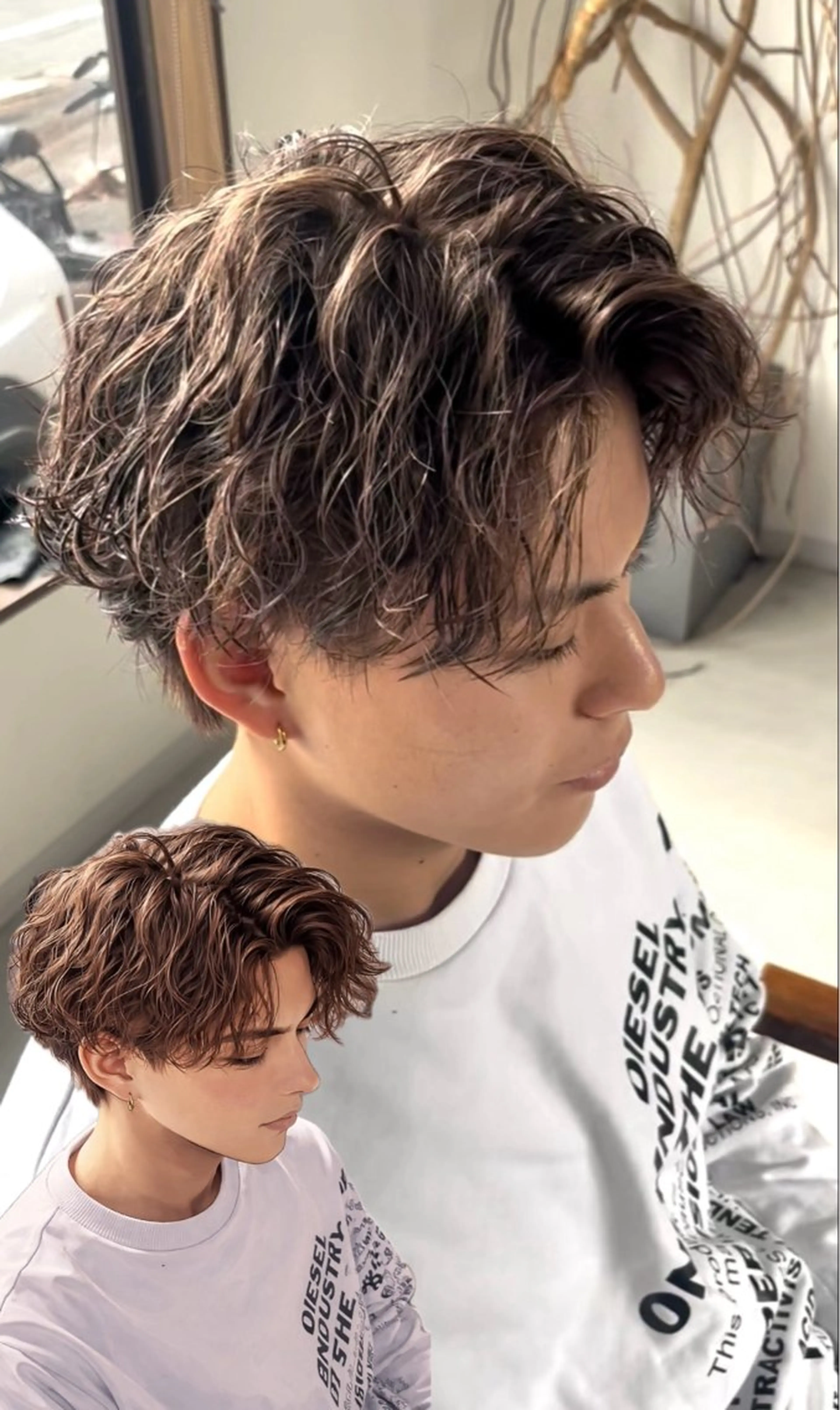 パーマ メンズ カット パーマ メンズパーマ& ハイトーン特化谷村のヘアスタイル