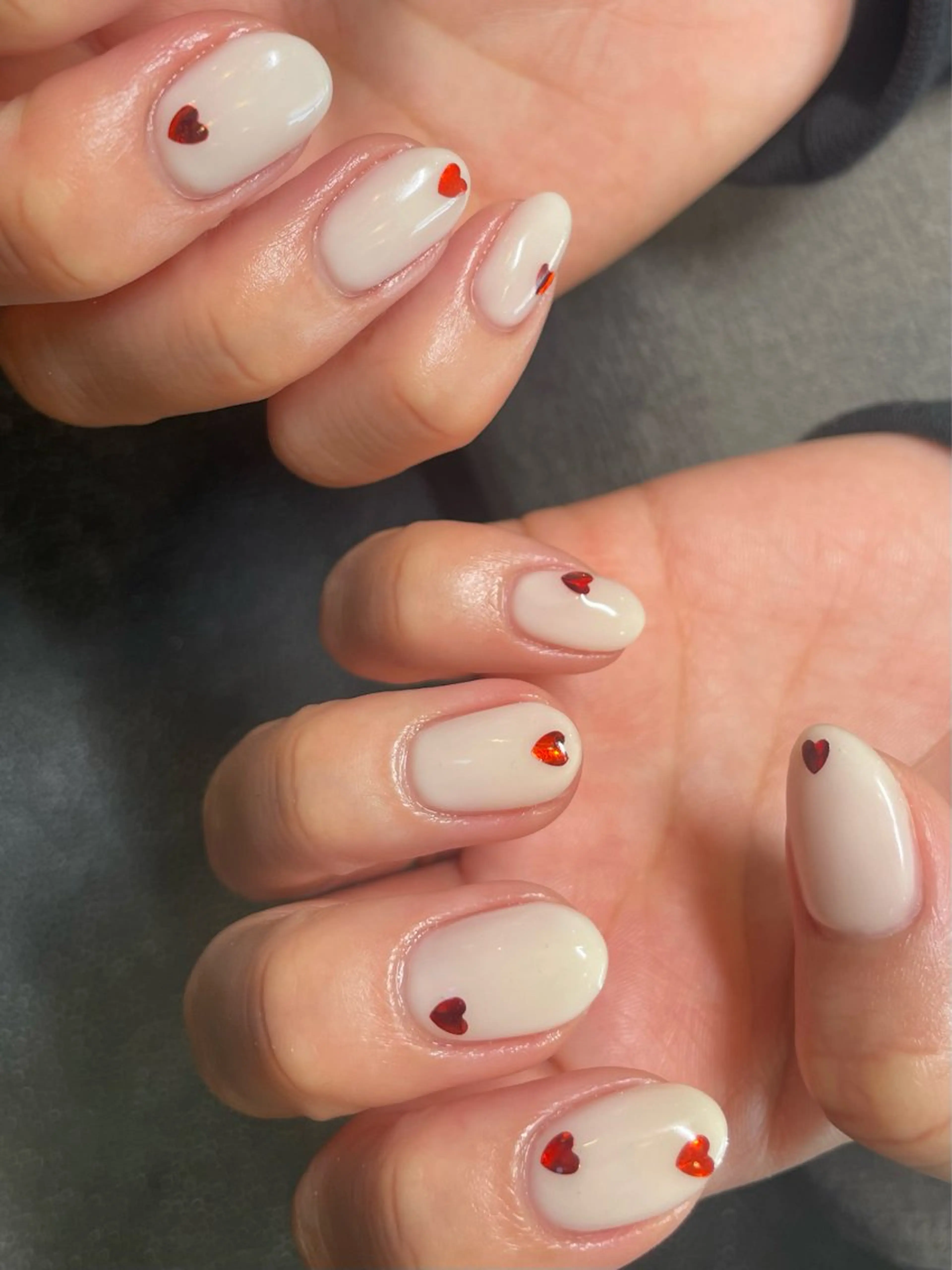 ネイル ハート nail salon Nnoëのネイルデザイン