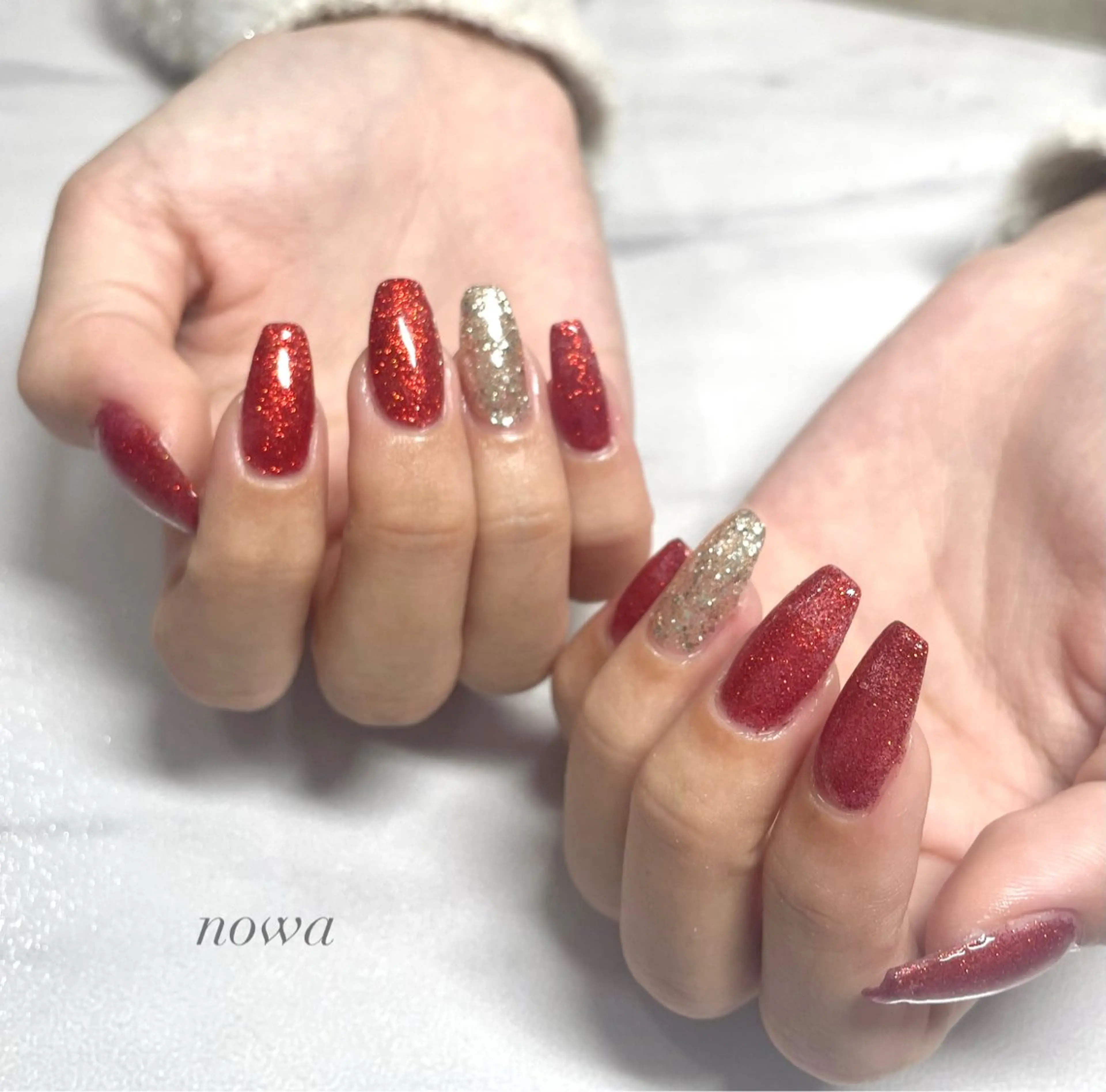 ネイル キラキラネイル ハンドネイル Beauty Studio 【nowa】所属・【nowa】小松 宙未 Soramiのネイルデザイン