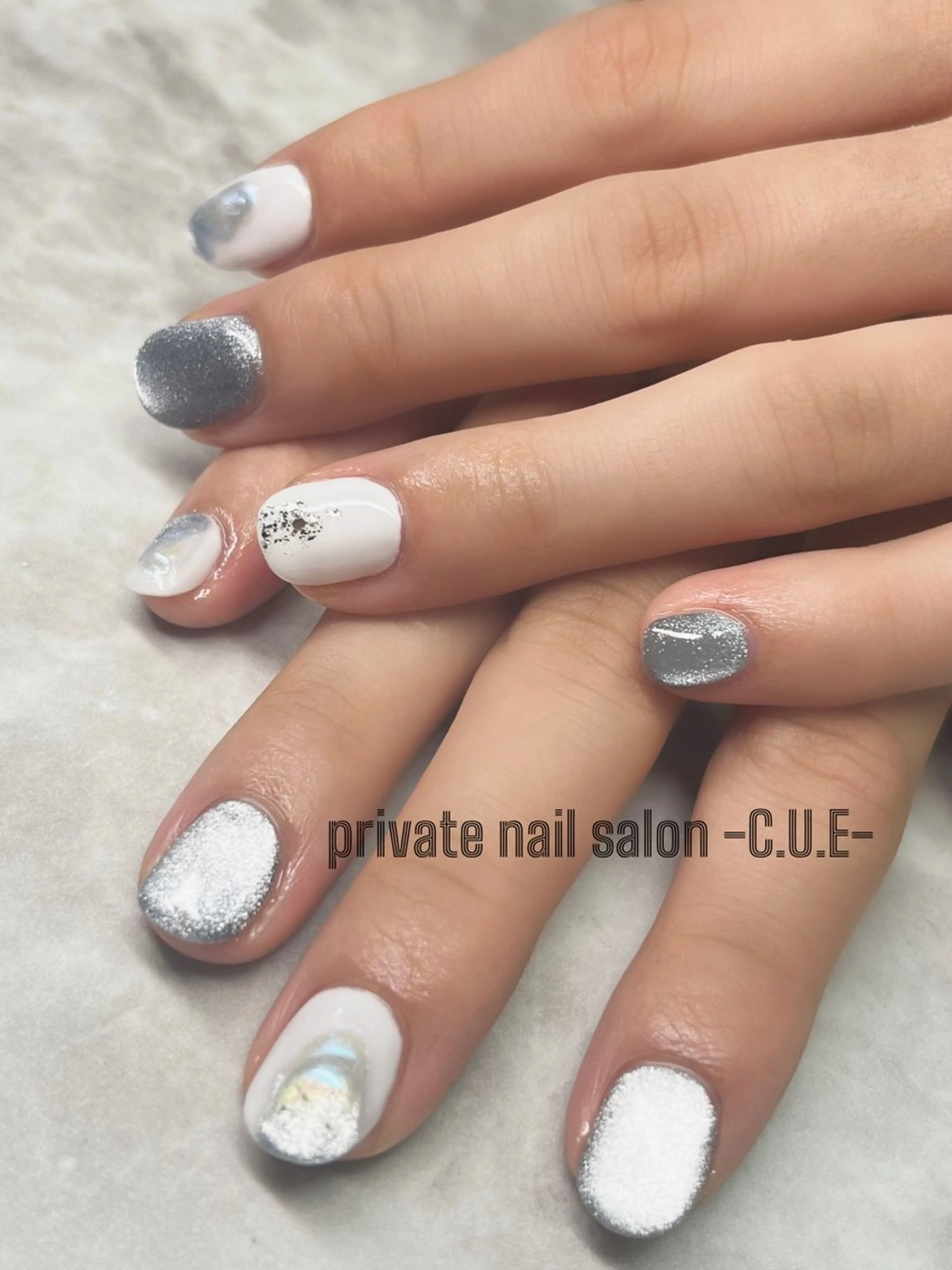 ネイル マグネットネイル ハンドネイル Nailsalon C.U.Eのネイルデザイン