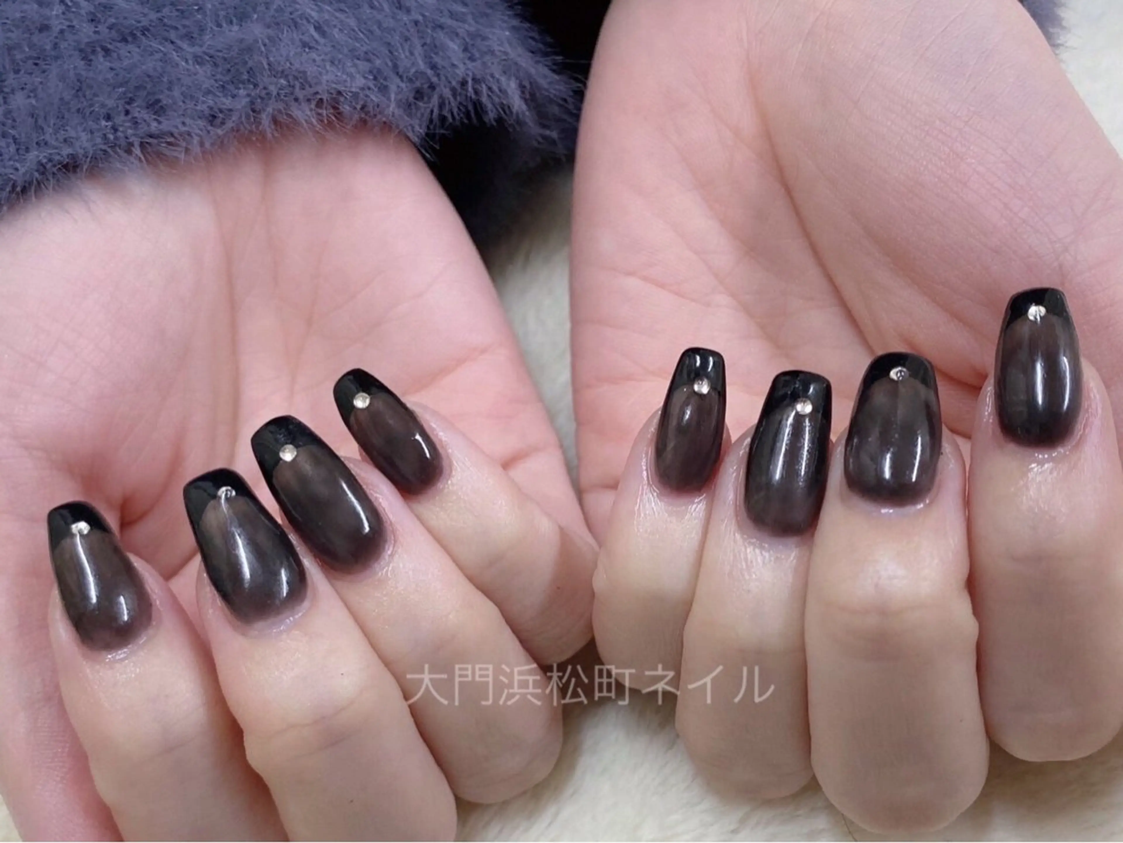 ネイル フレンチネイル ガラスフレンチ 氷ネイル・うるうるネイル マグネットネイル ミラーネイル ハンドネイル ハンドケア 大門浜松町 ネイルのネイルデザイン