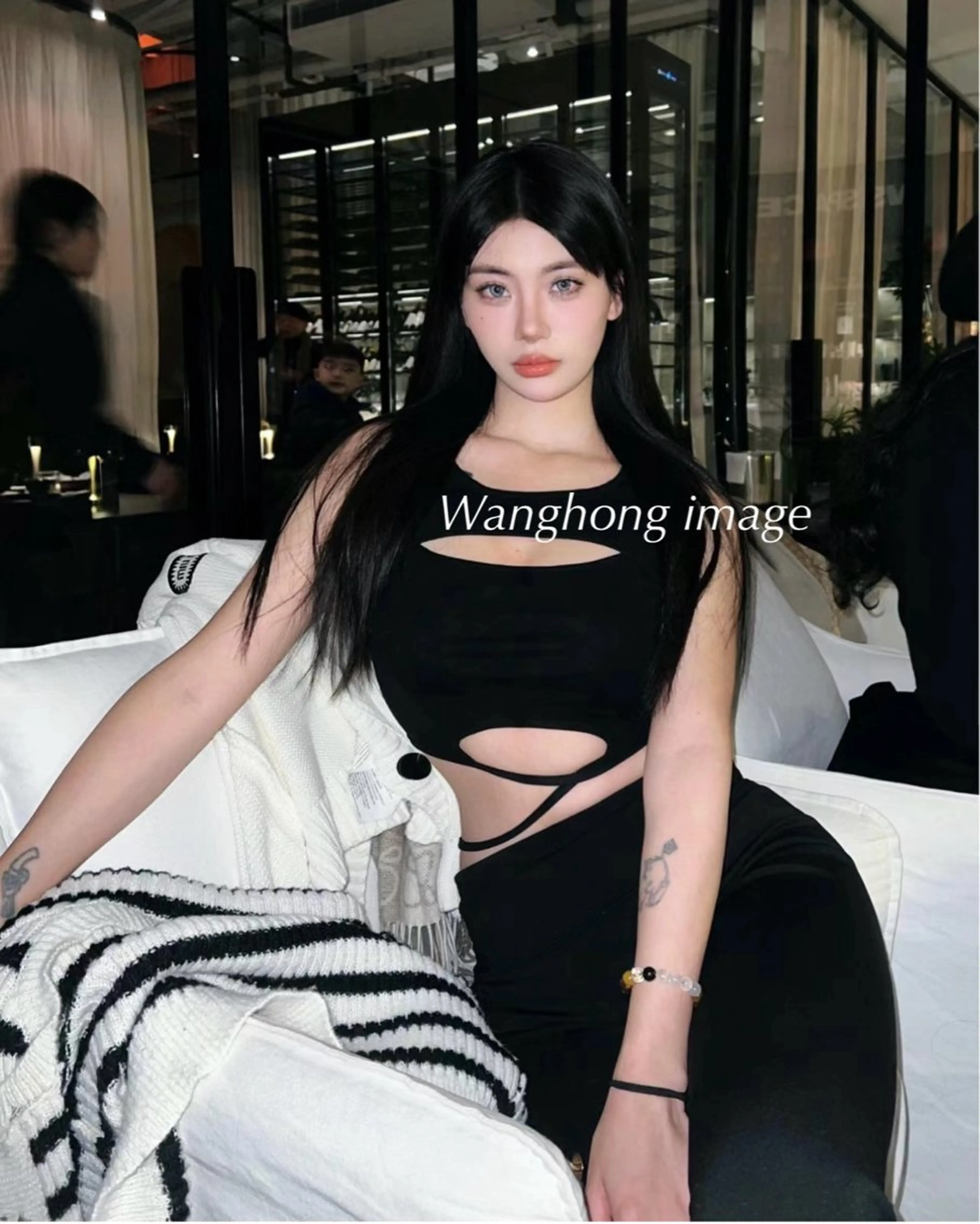 ロング カラー カット ヘアカラー トリートメント ワンホンヘア ケラチン/Kaitoのヘアスタイル