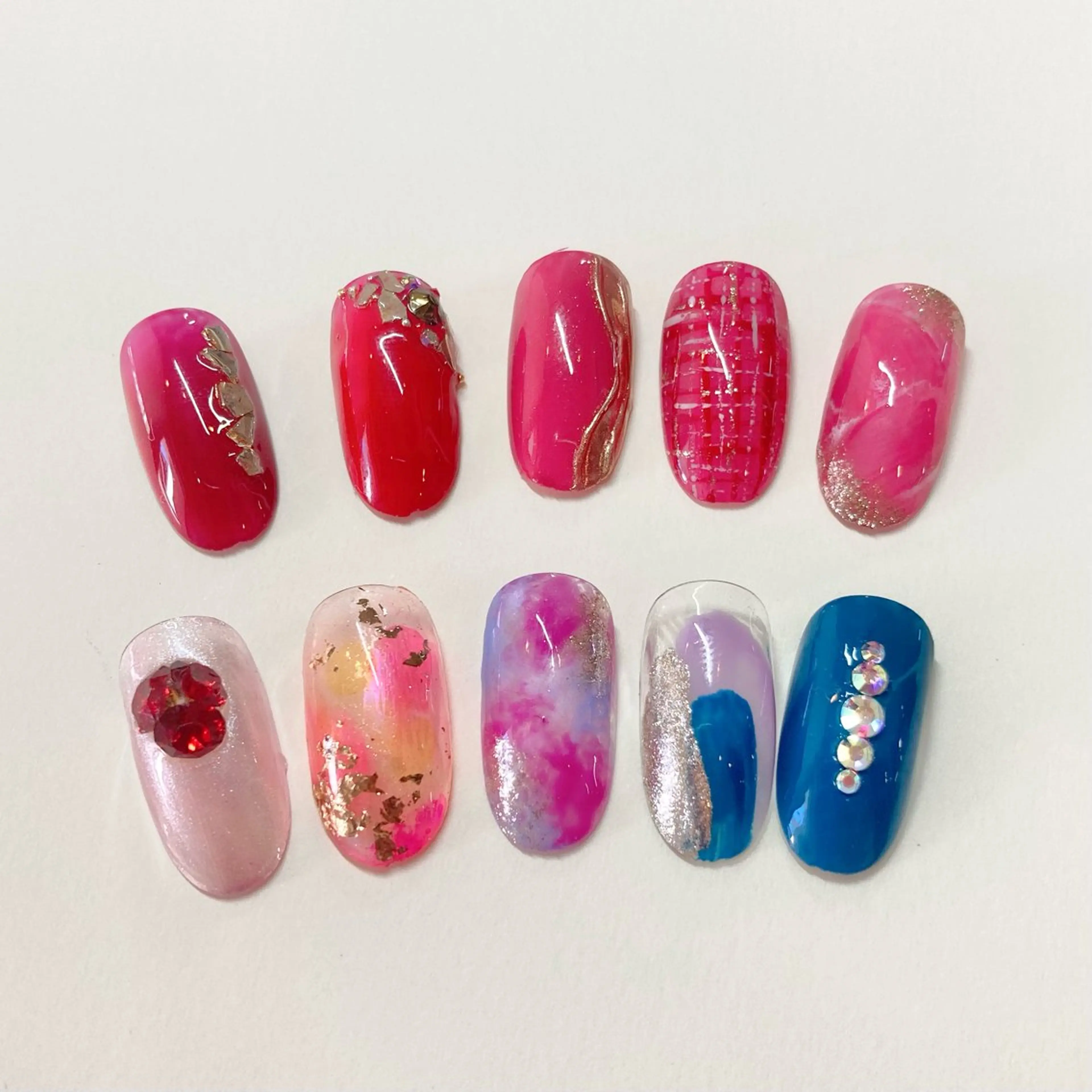 1【オフ有】ワンカラー+写真アート2本付0円の写真