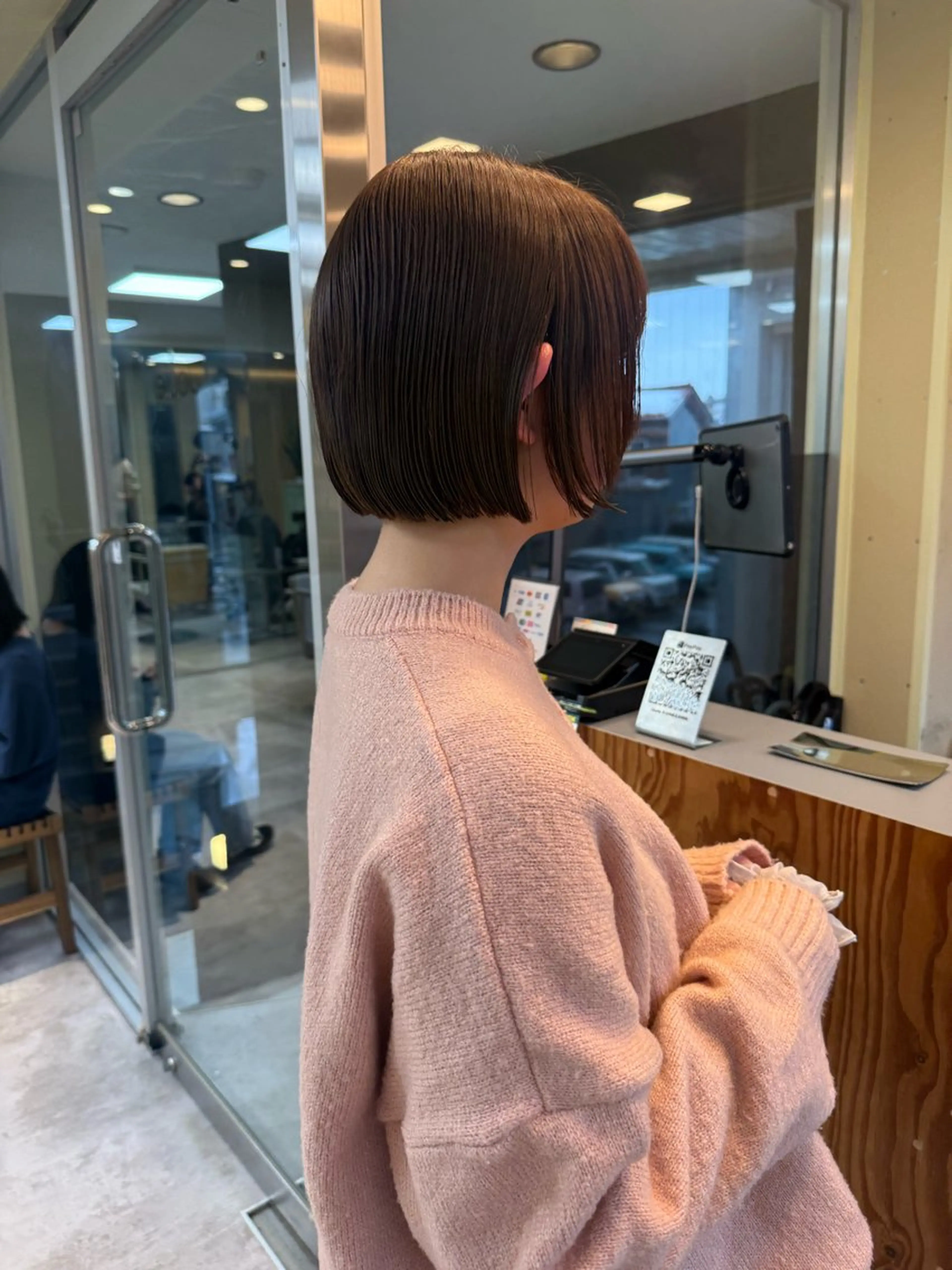 ショート カラー カット ヘアカラー トリートメント 伶風/ボブ/ ヘーゼルベージュのヘアスタイル