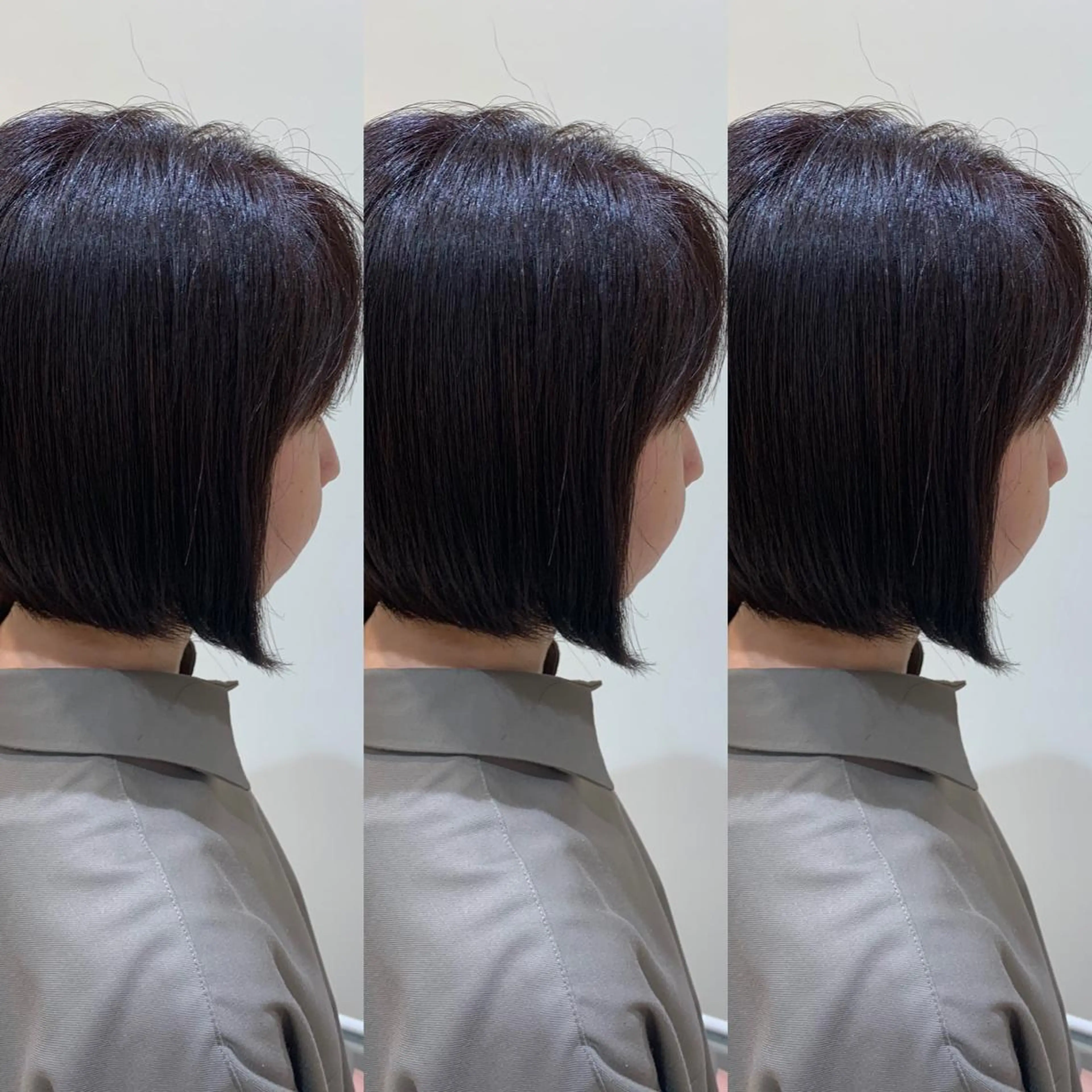 🌷カット、縮毛矯正ナチュラル、ファイバープレックストリートメント💐の写真