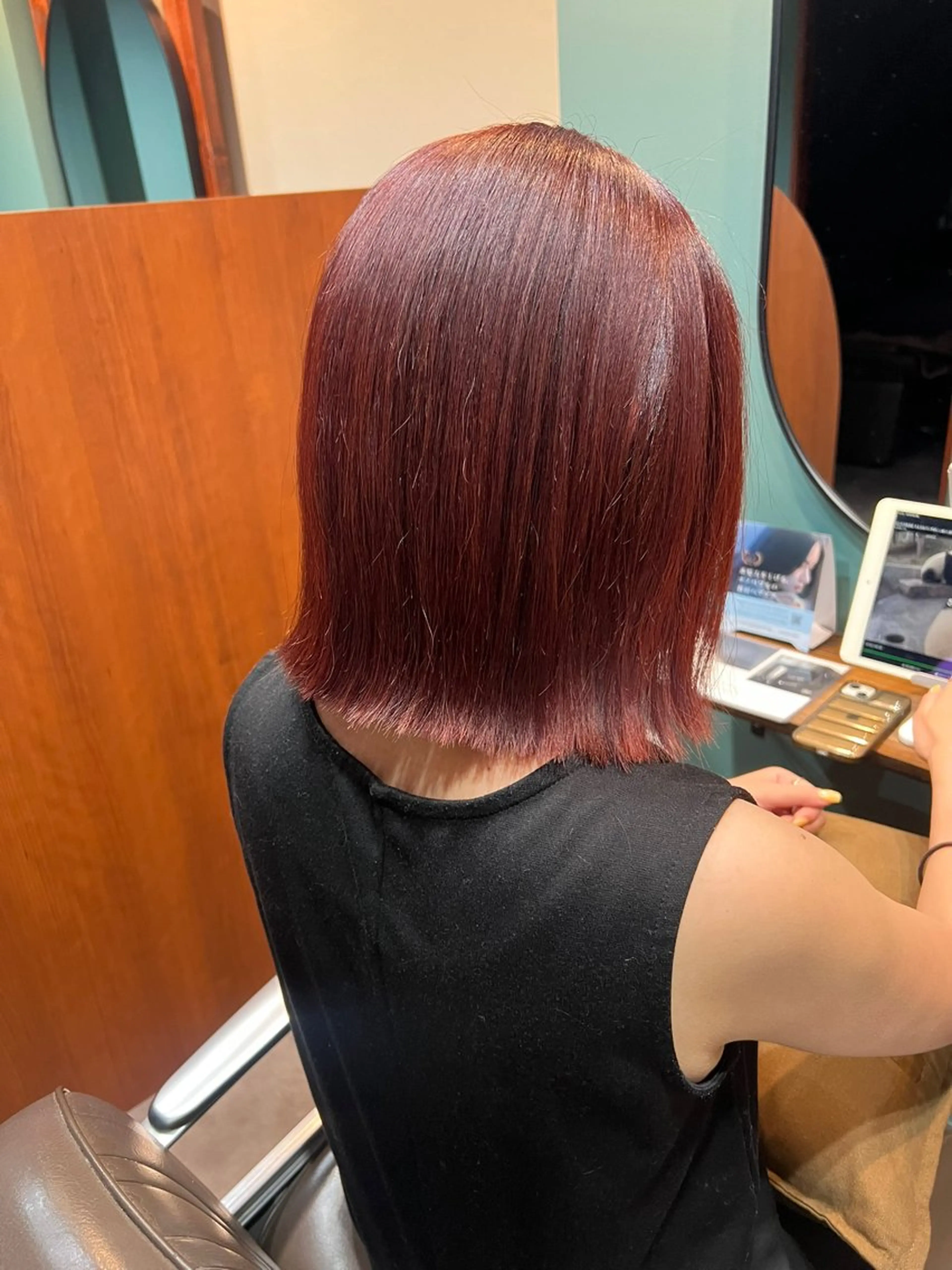 セミロング カット ヘアカラー トリートメント ヘッドスパ studio HEAP 辻堂 髪質改善サロン所属・美髪矯正/髪質改善 🌼 原田 愛弓のヘアスタイル