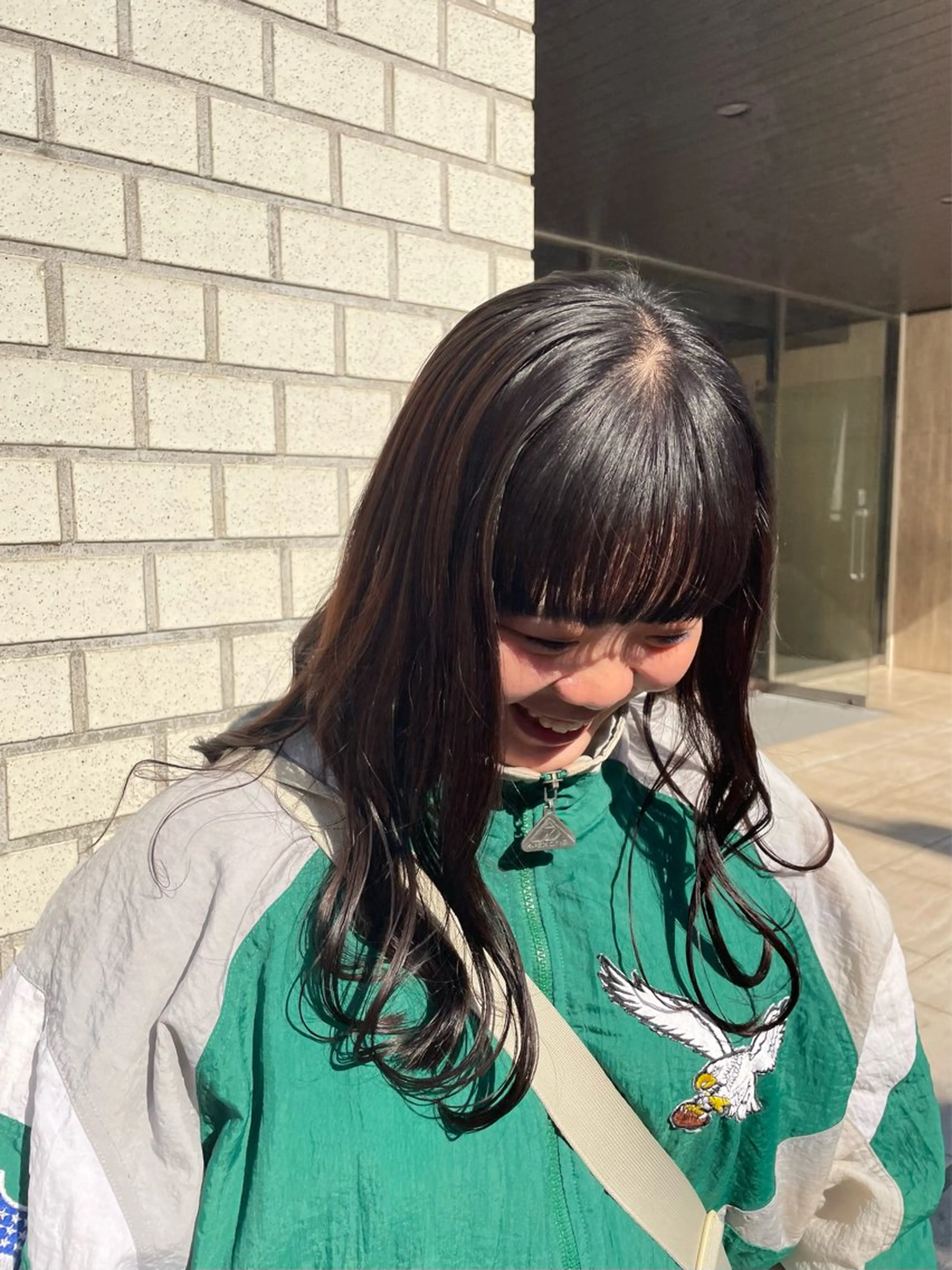 ミディアム カラー パーマ ヘアアレンジ ERINA/レイヤー /梅田のヘアスタイル