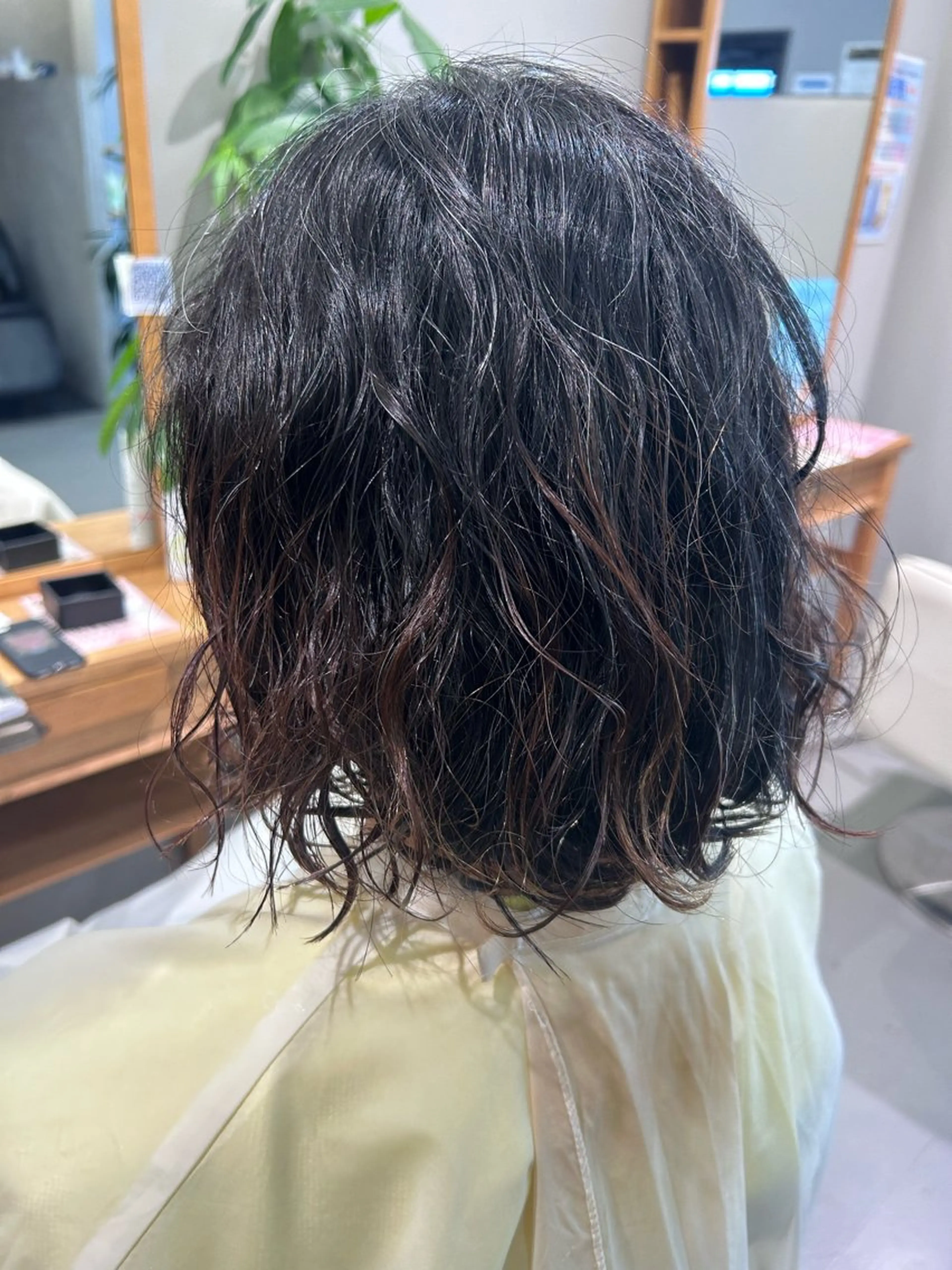 ミディアム パーマ くせ毛 北岡 樹穂のヘアスタイル