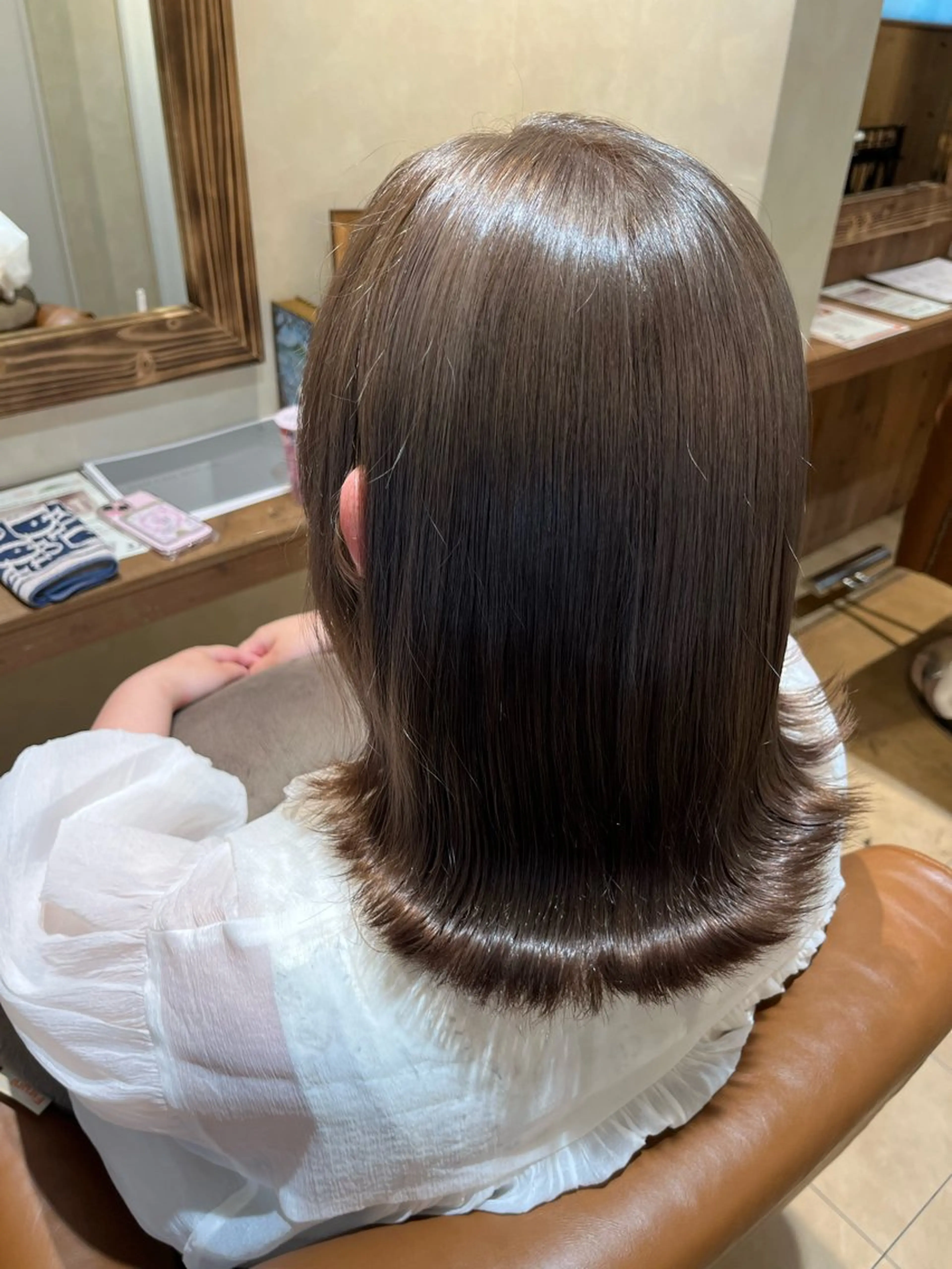 ミディアム ヘアカラー end roll りんのヘアスタイル