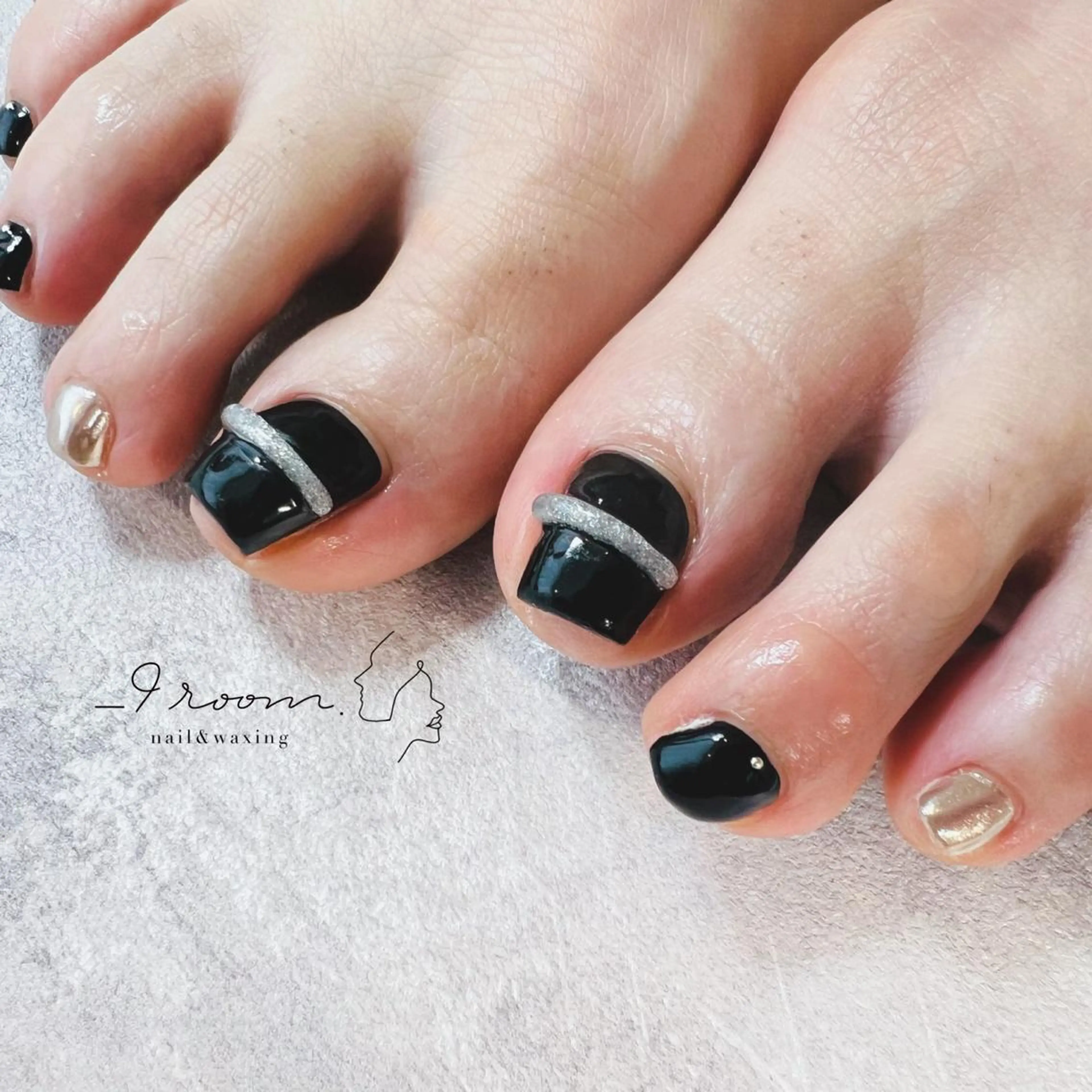 ネイル フットネイル ミラーネイル 春ネイル _9 room. Yoshimiのネイルデザイン