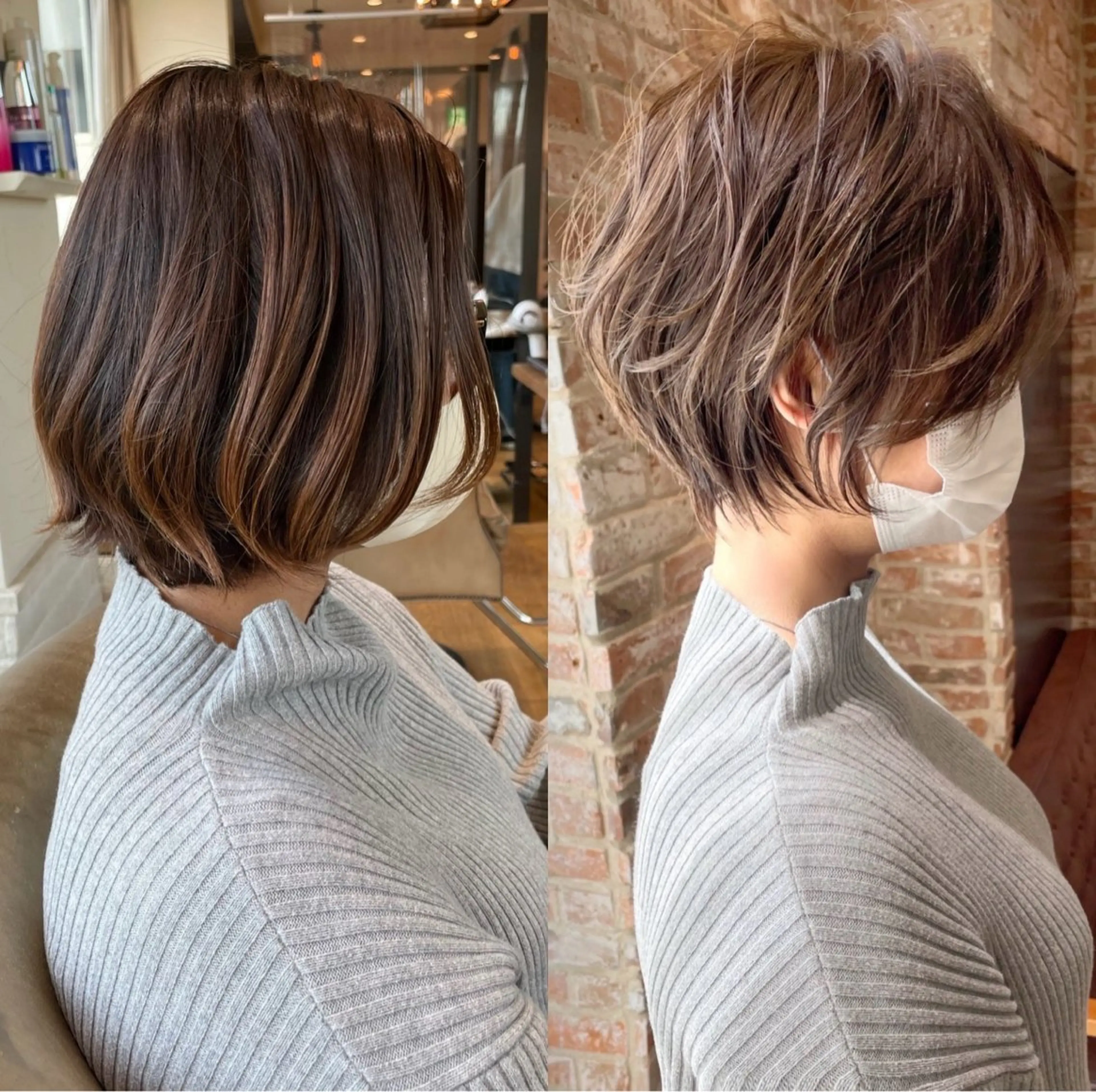 ショート カラー カット ヘアカラー 🫧安野祥華 銀座大人ショート🫧のヘアスタイル