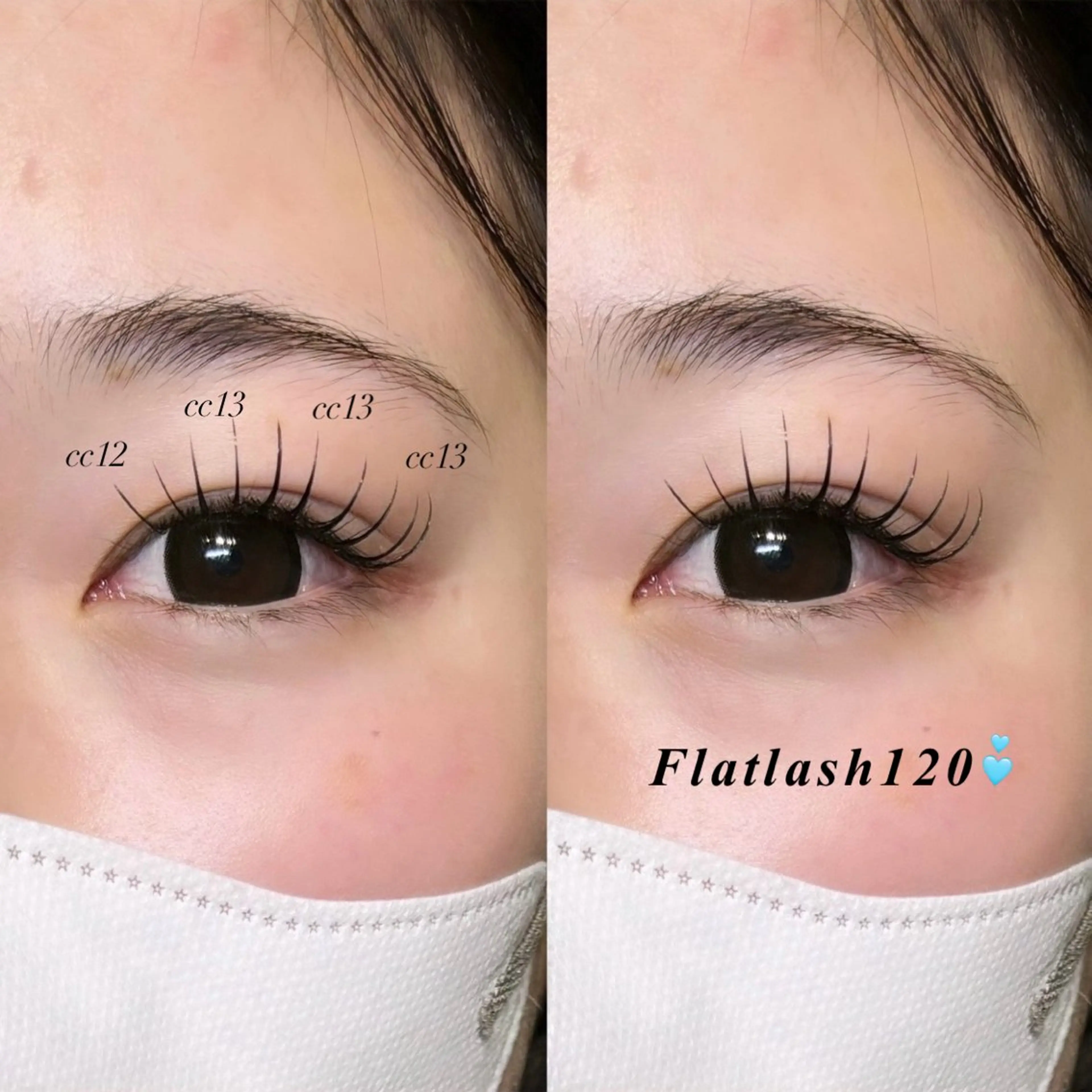 - ̀͏̗人気 ́͏̖-高級フラットエクステ　120本‪ෆ‪.*･ﾟの写真