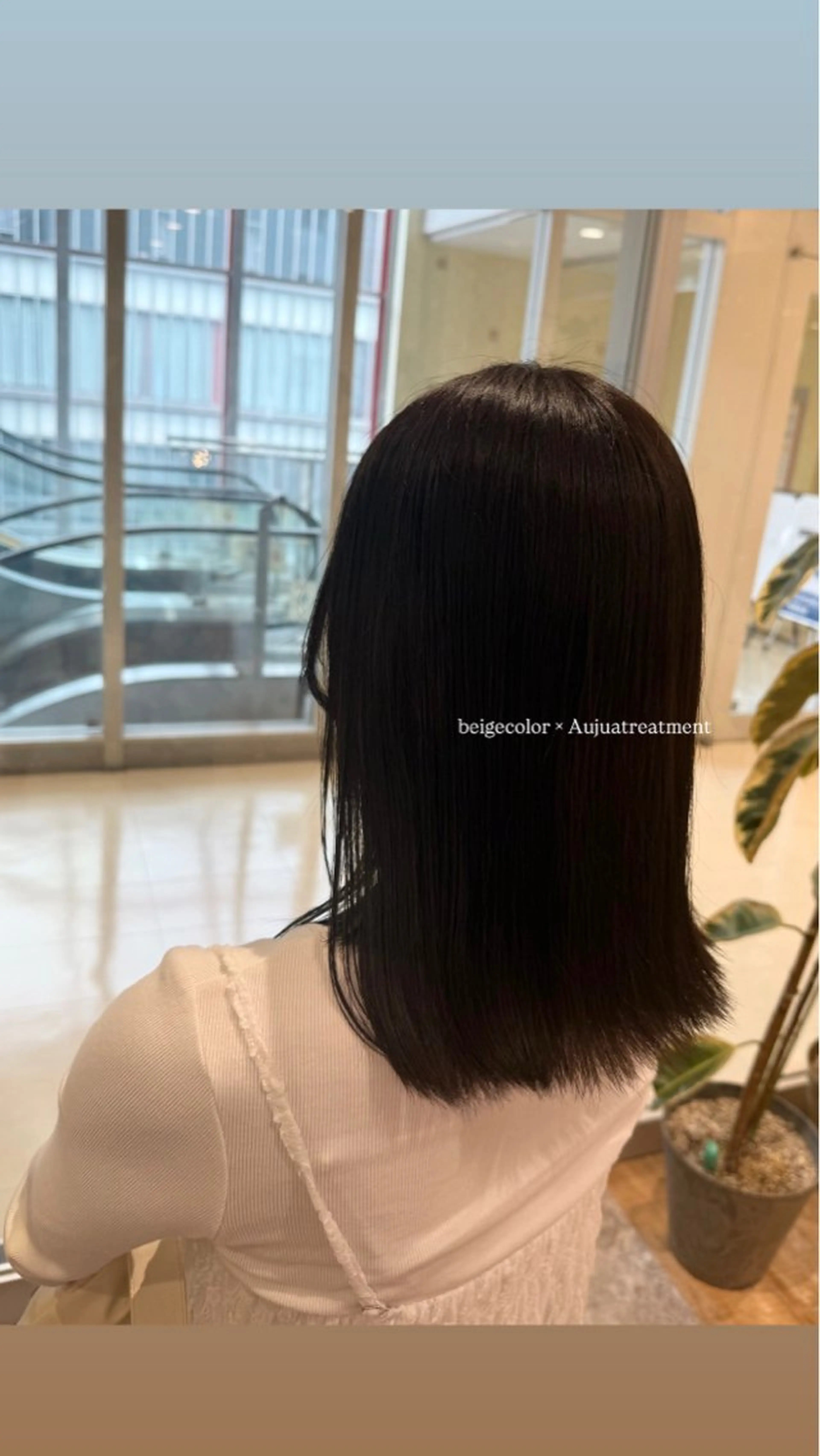 ミディアム カラー 💎寒色特化💎 透明感カラーみきのヘアスタイル