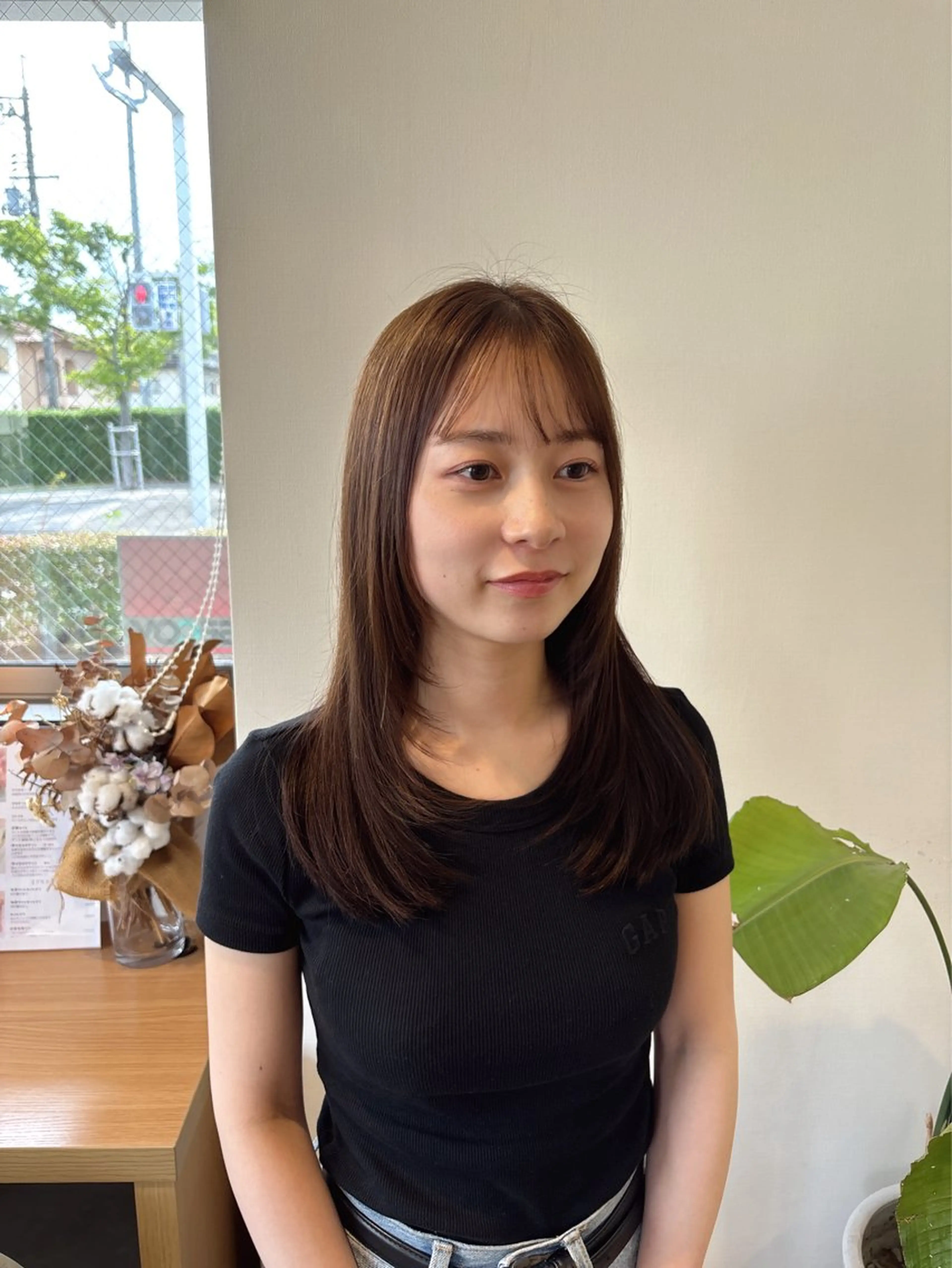 ロング 顔周りカット レイヤーカット カット ヘアカラー 【STORY】 NANAMI🍓のヘアスタイル