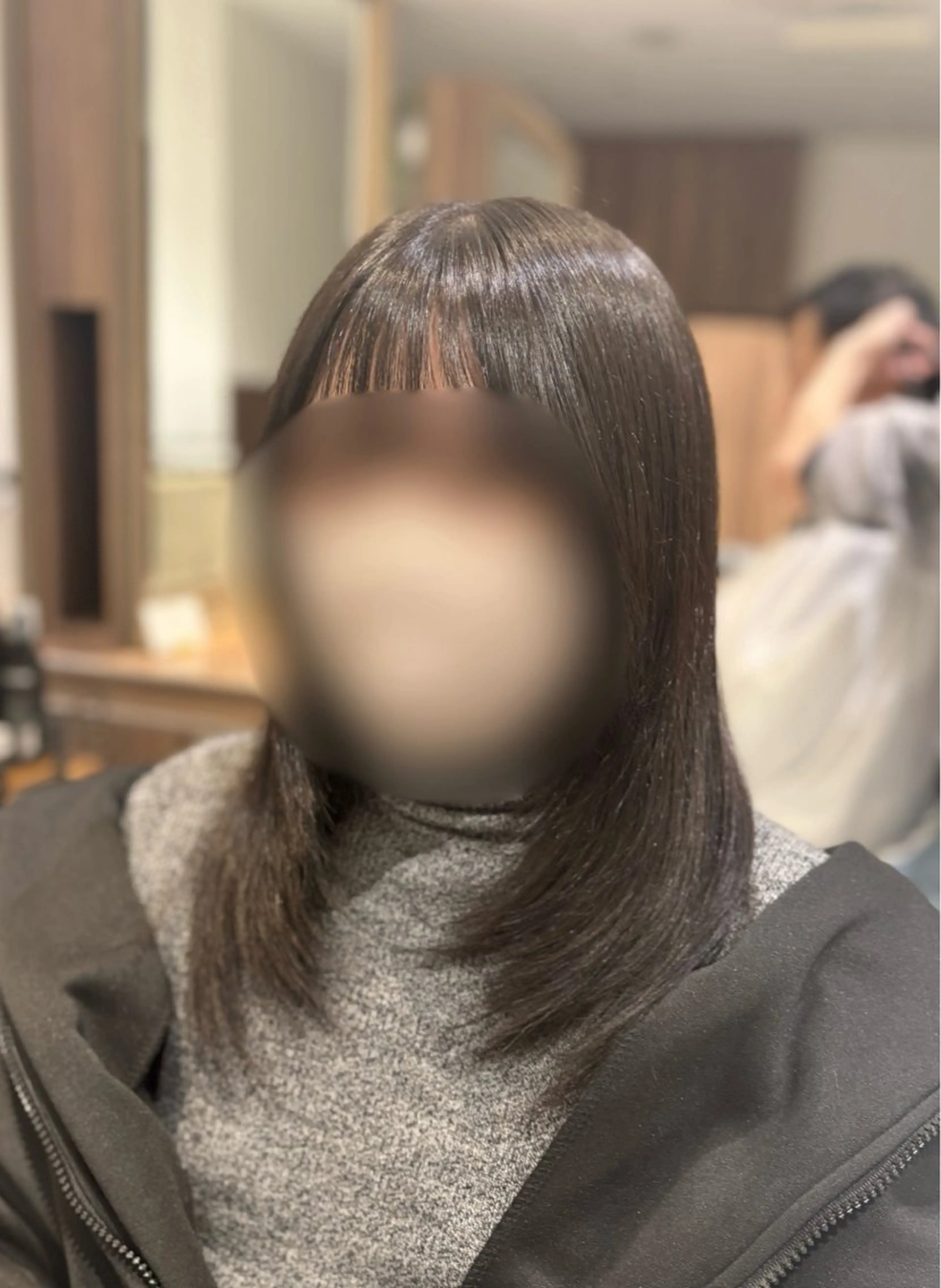 セミロング ツヤ髪縮毛矯正💫/ ハイトーン/あゆみのヘアスタイル