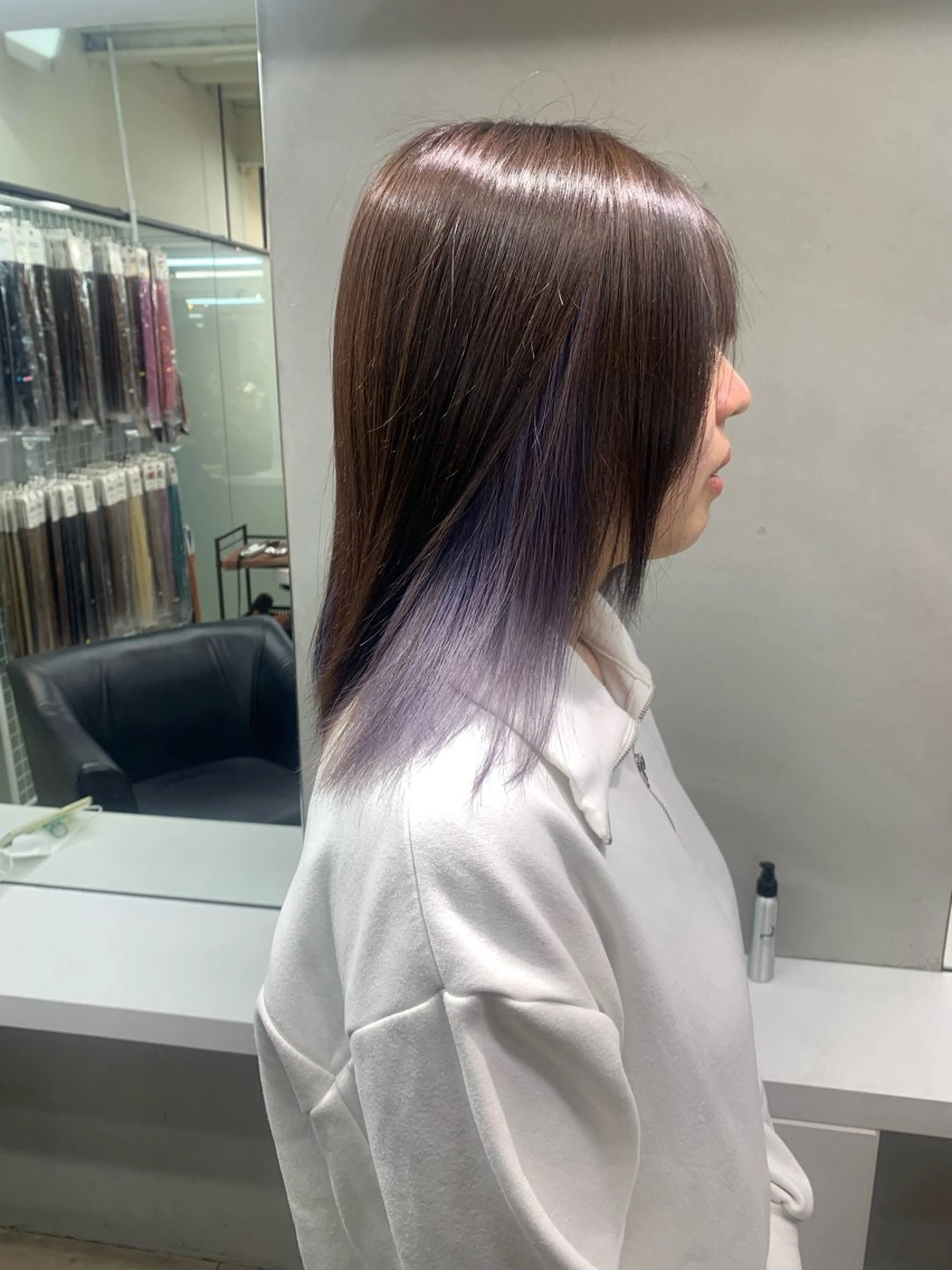 ミディアム カラー ヘアアレンジ 個性爆弾💣 ダブルカラー/ゆかのヘアスタイル