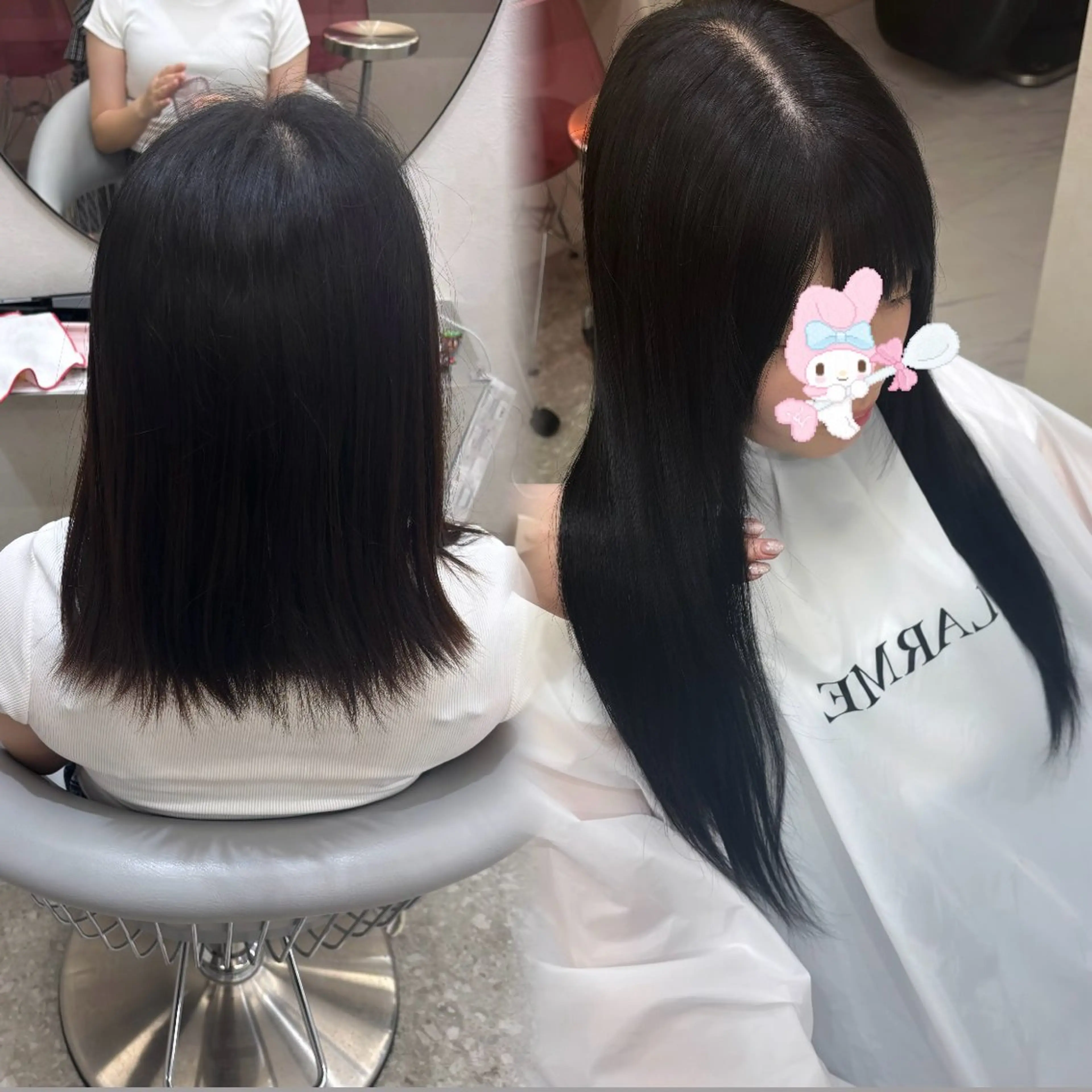 ロング エクステ yurina🩰新宿 艶カラー・アレンジのヘアスタイル