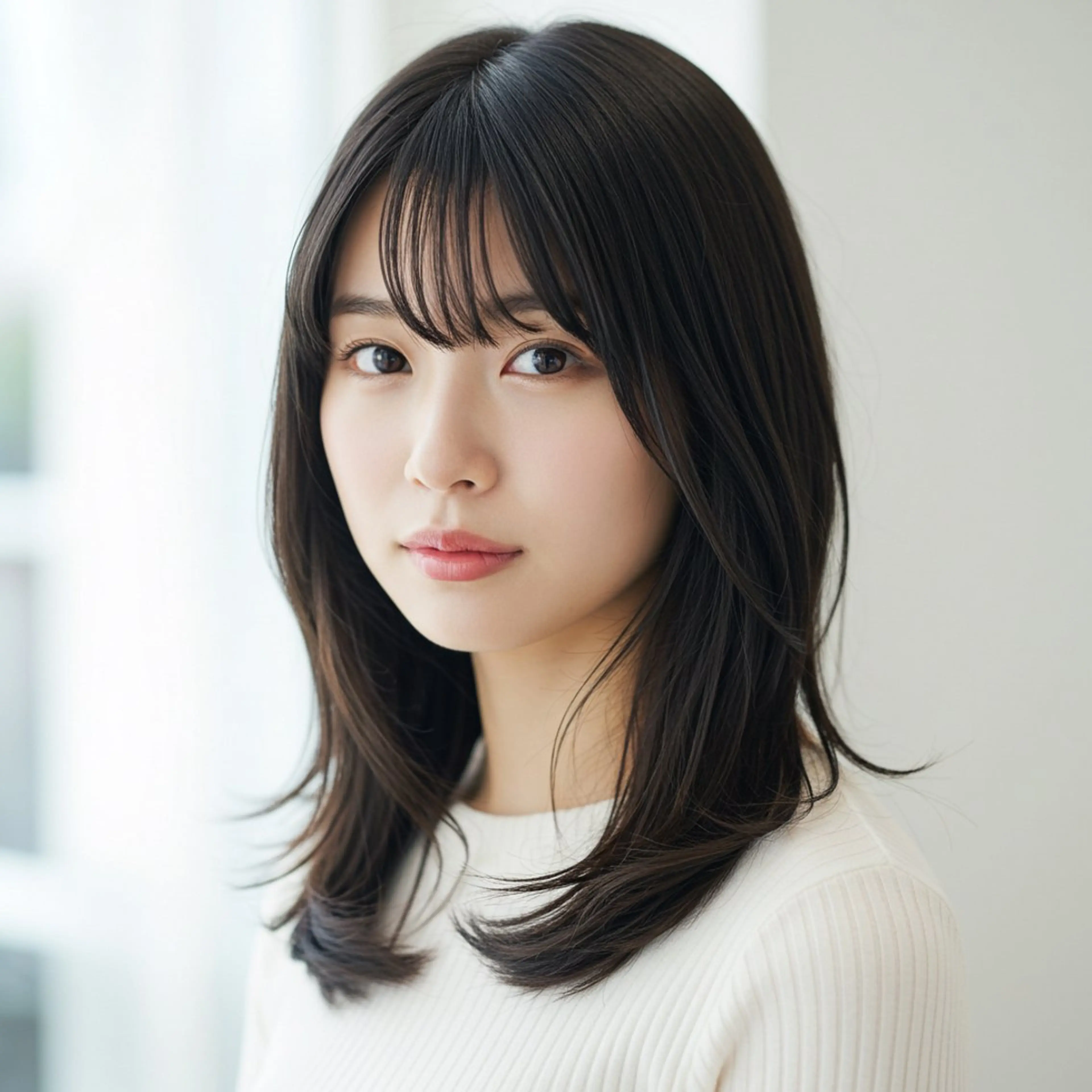 セミロング 似合わせボブ✖️ 韓国レイヤー✨小関のヘアスタイル