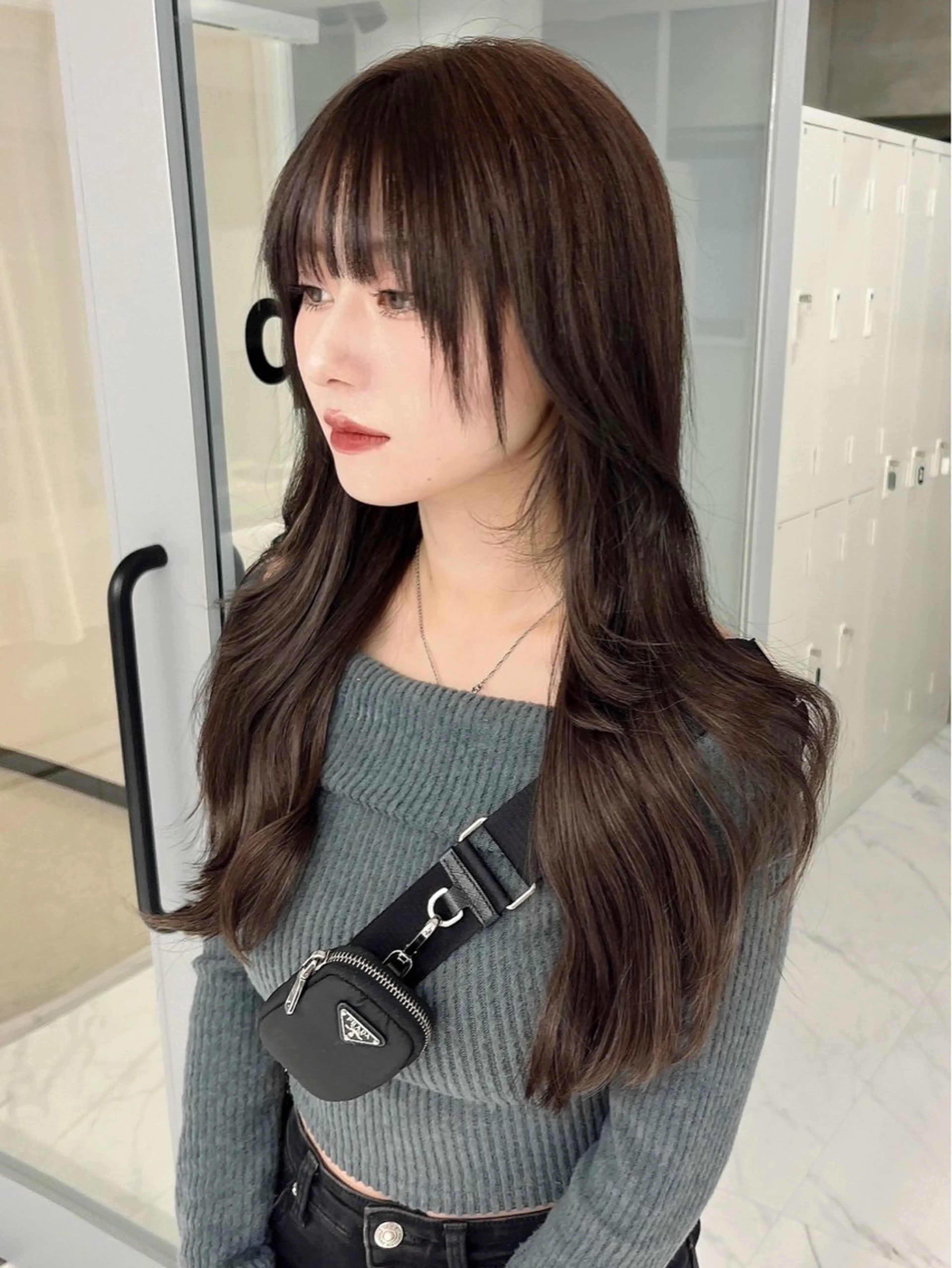 ロング ロング エクステ りおな/エクステ /ミルクティーカラーのヘアスタイル