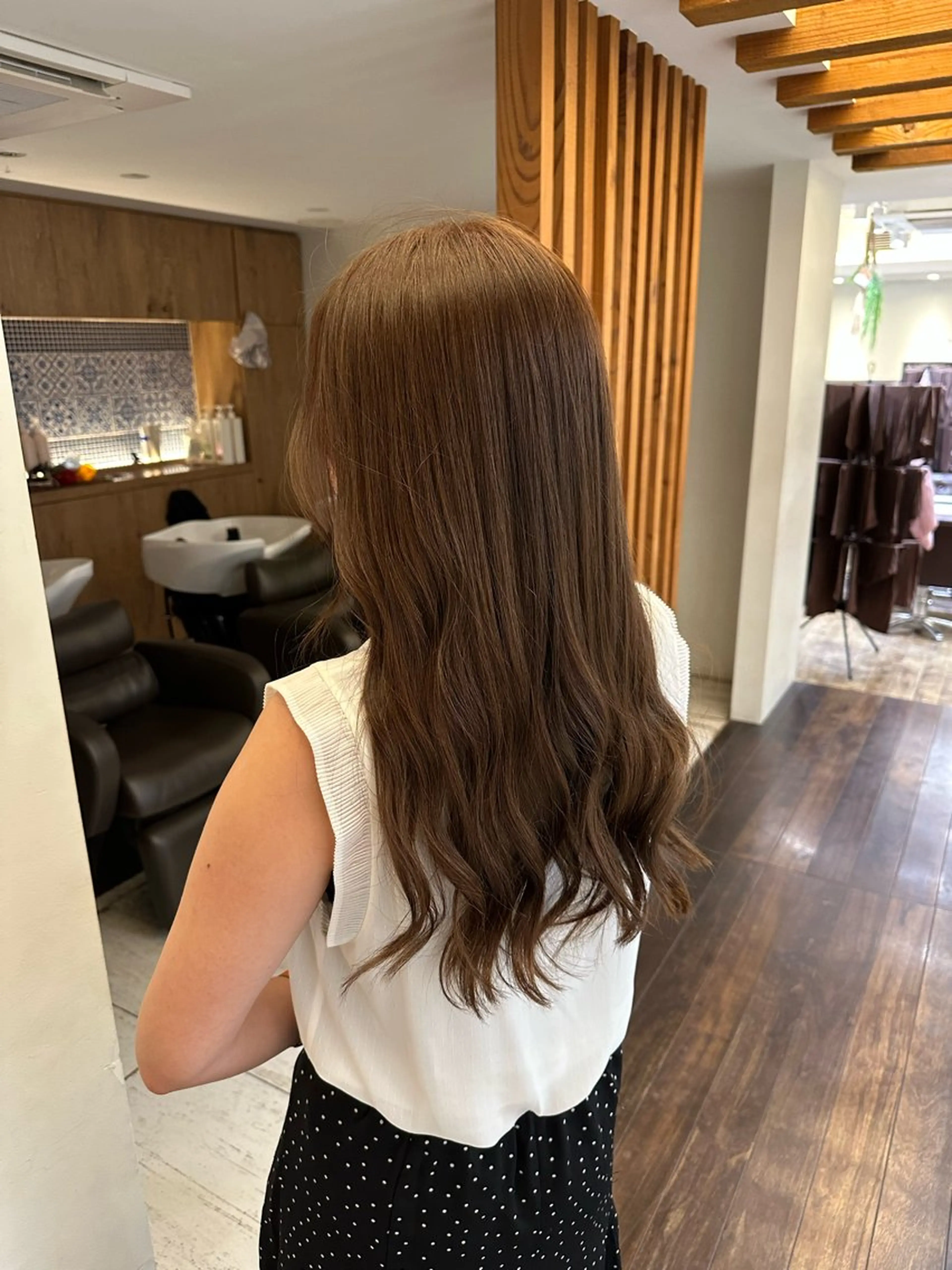 ロング カラー ヘアカラー 安丸 結夏のヘアスタイル