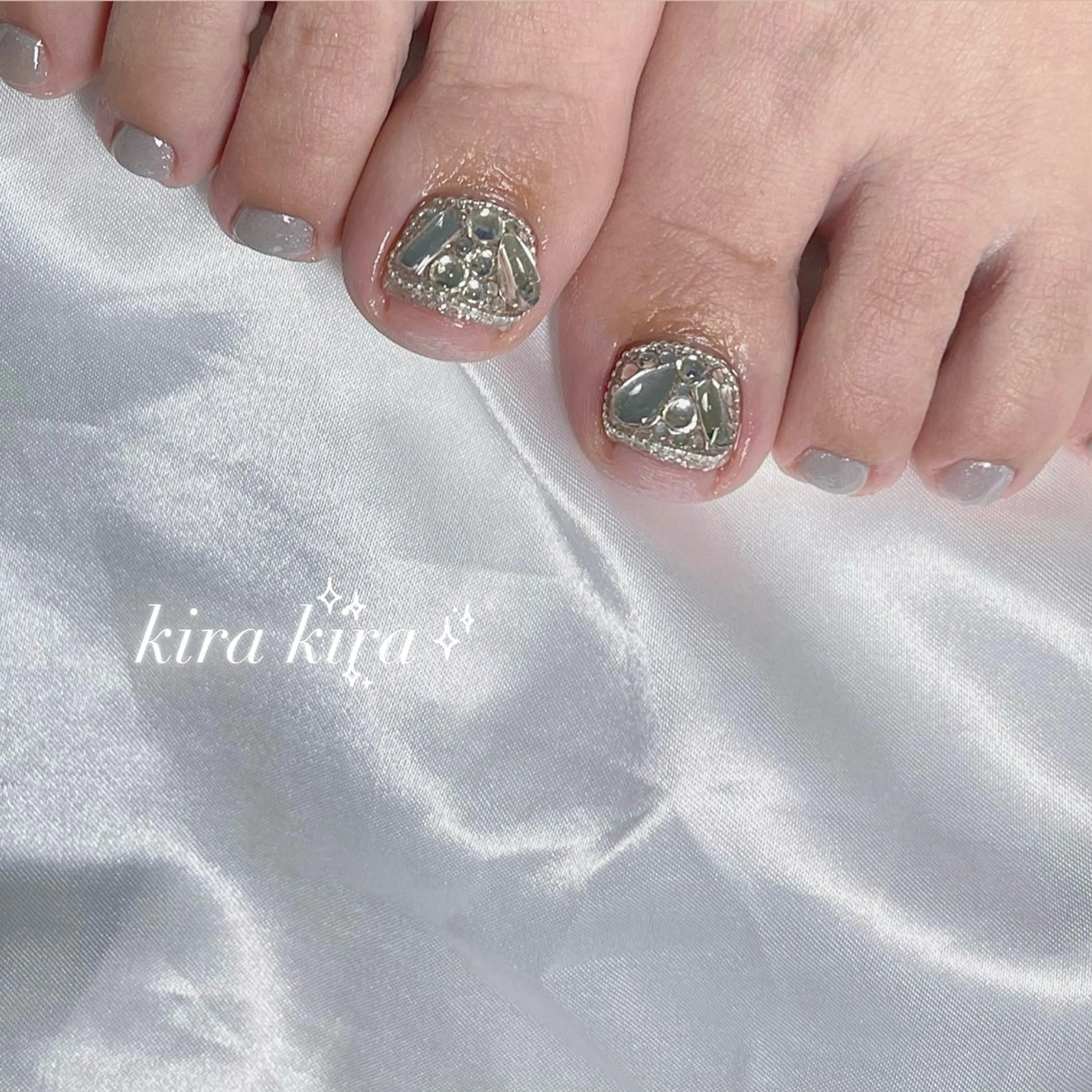 ネイル 長さ出し 韓国ネイル 持ち込み ワンホンネイル フットネイル RE SALONのネイルデザイン