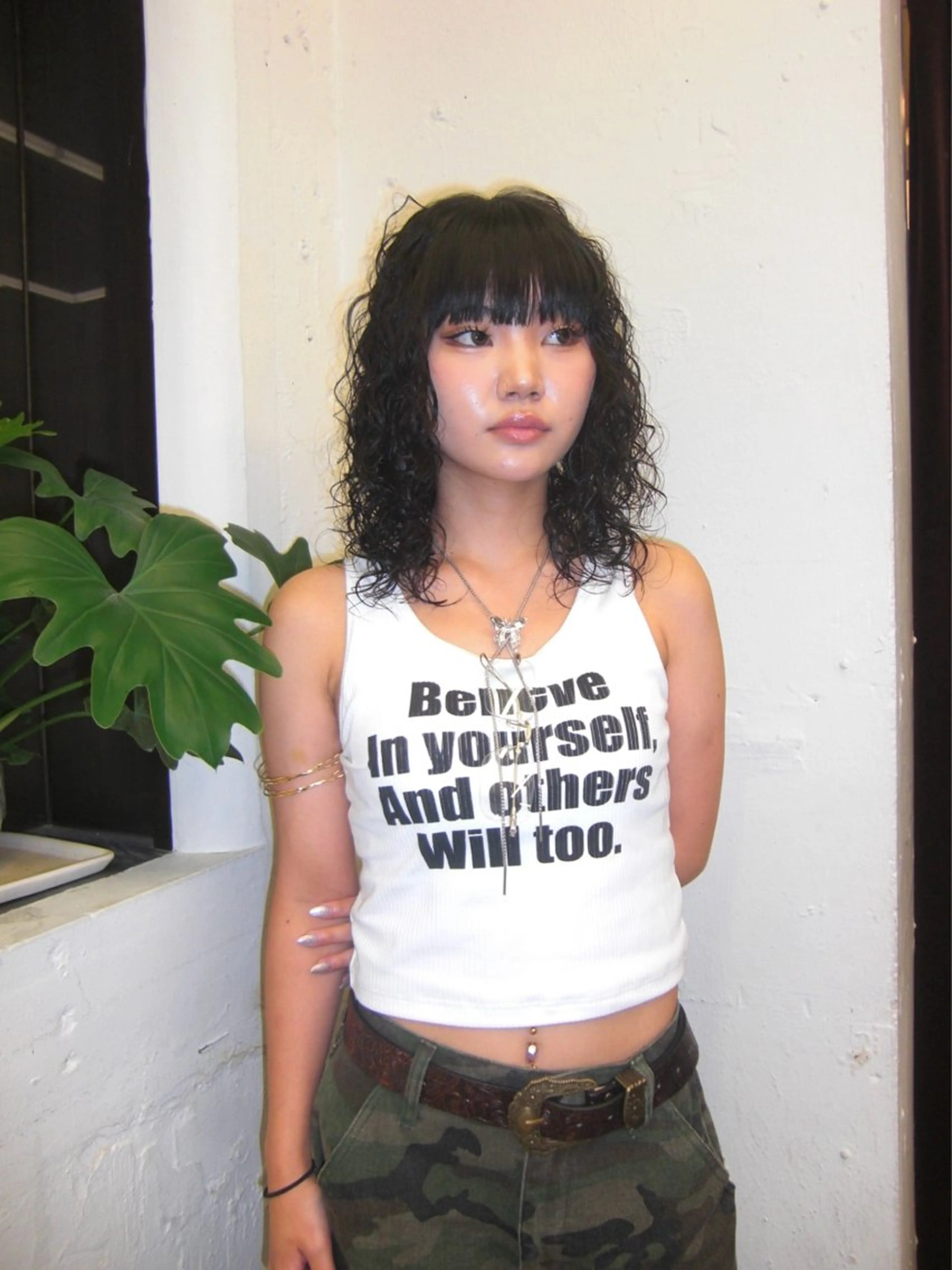 ミディアム パーマ ミディアムパーマ スパイラルパーマ コーンロウ／ブレイズ SYUのヘアスタイル