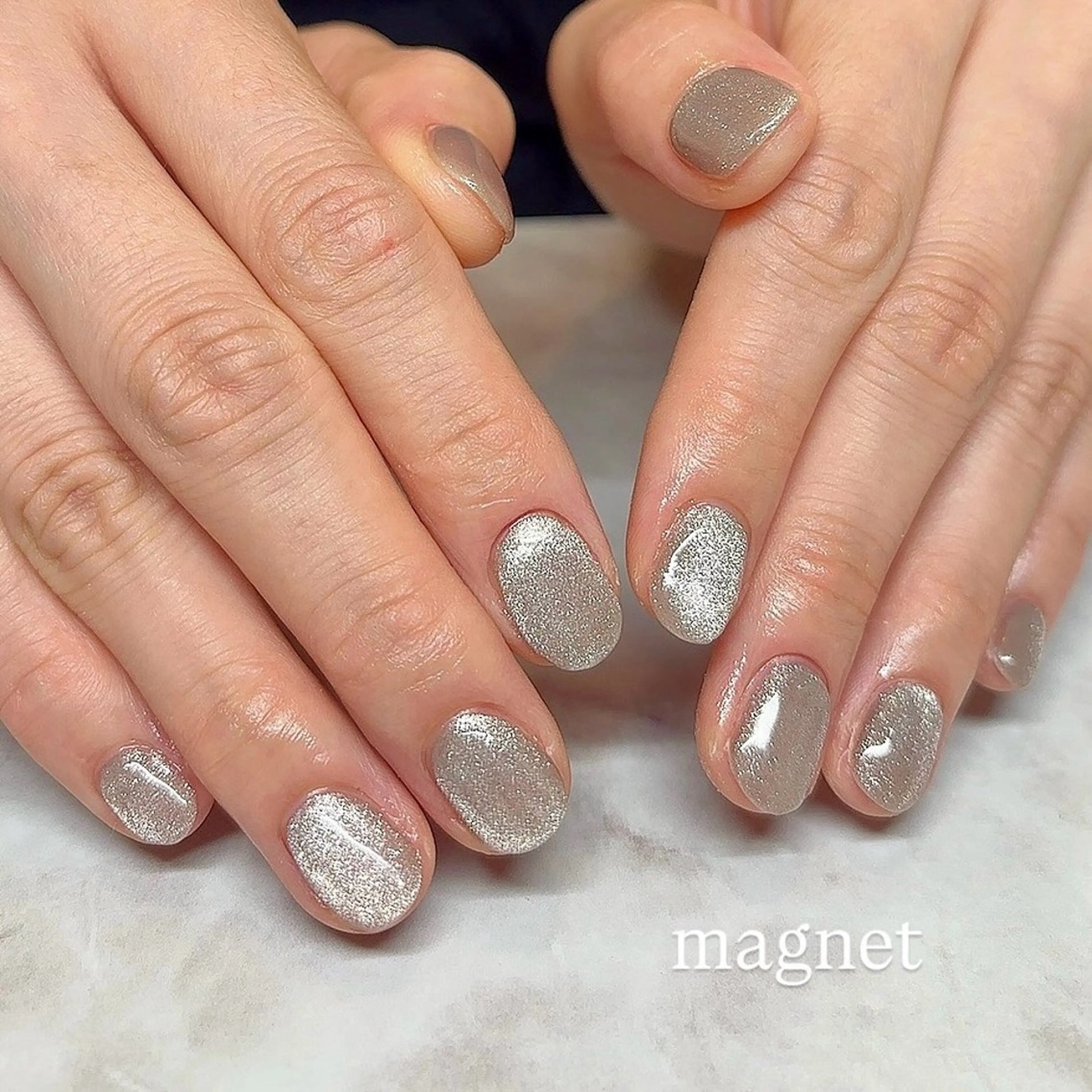 ネイル マグネットネイル ハンドネイル Salon Femme  鶴見所属・haruka🌒 femmeのネイルデザイン