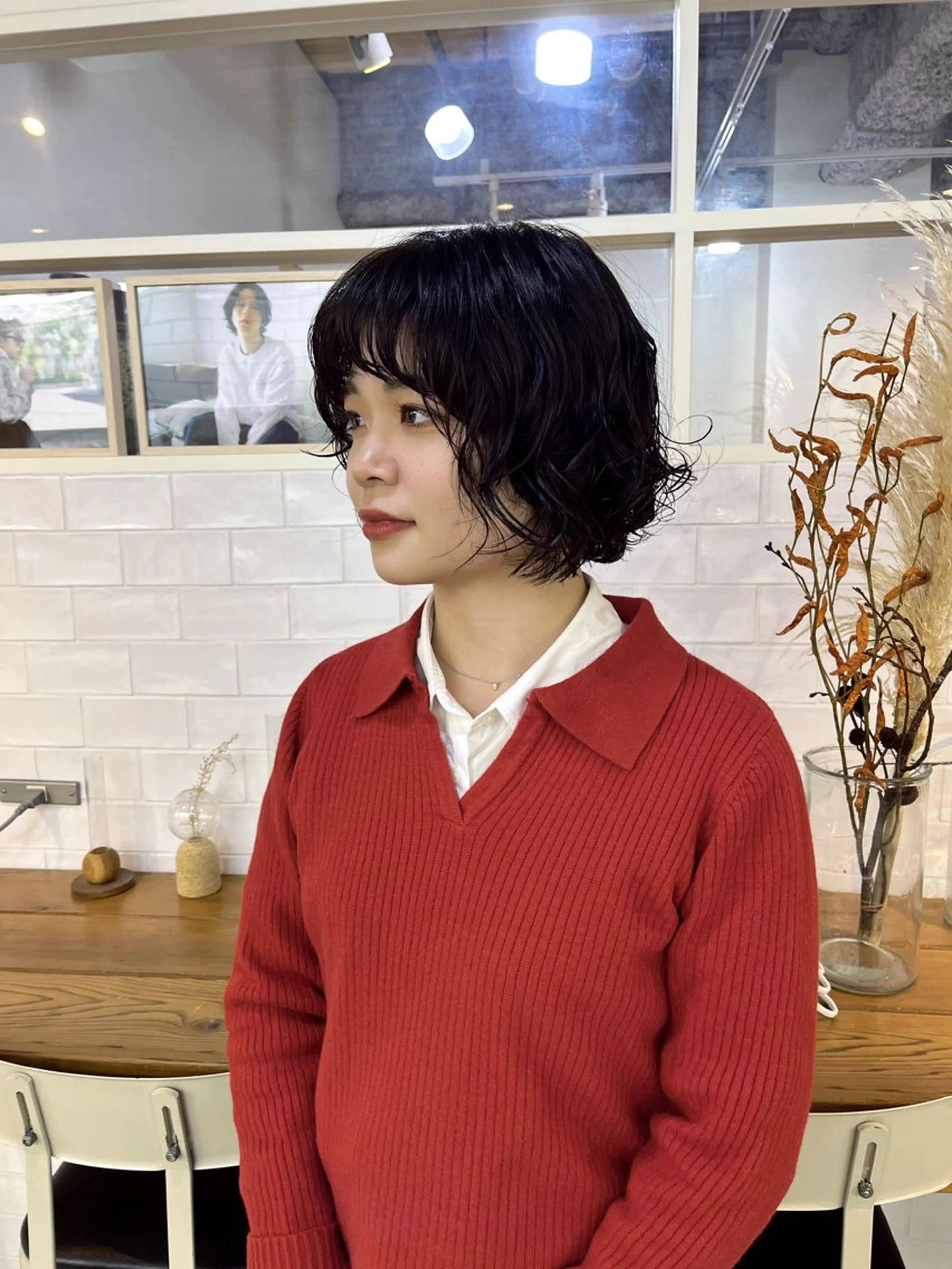 ショート パーマ カット パーマ benji仙台所属・KOKI/ ボブ/ パーマ/透明感カラーのヘアスタイル