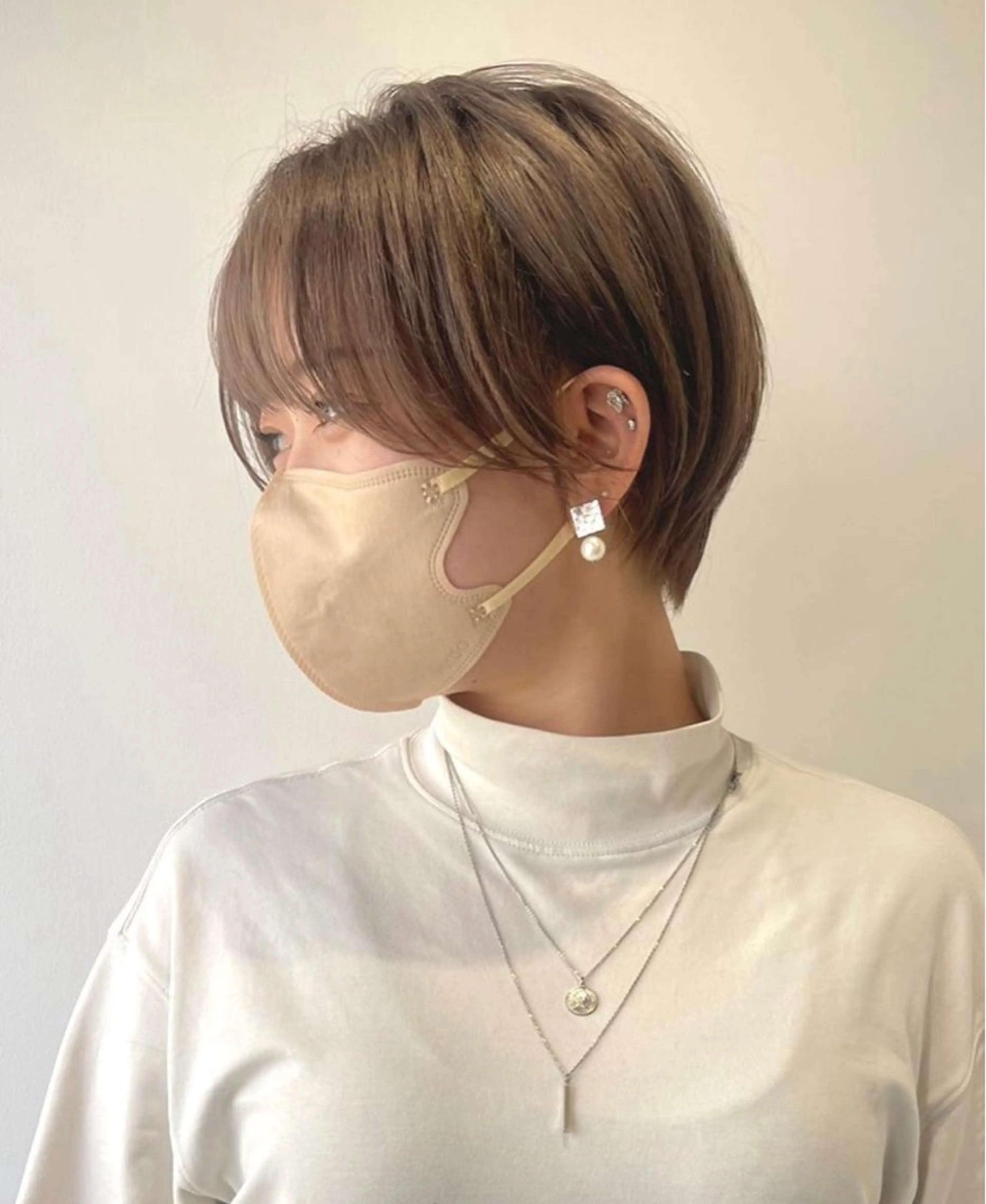 ショート カラー 🌼ベージュ/暖色 🌼すずのヘアスタイル