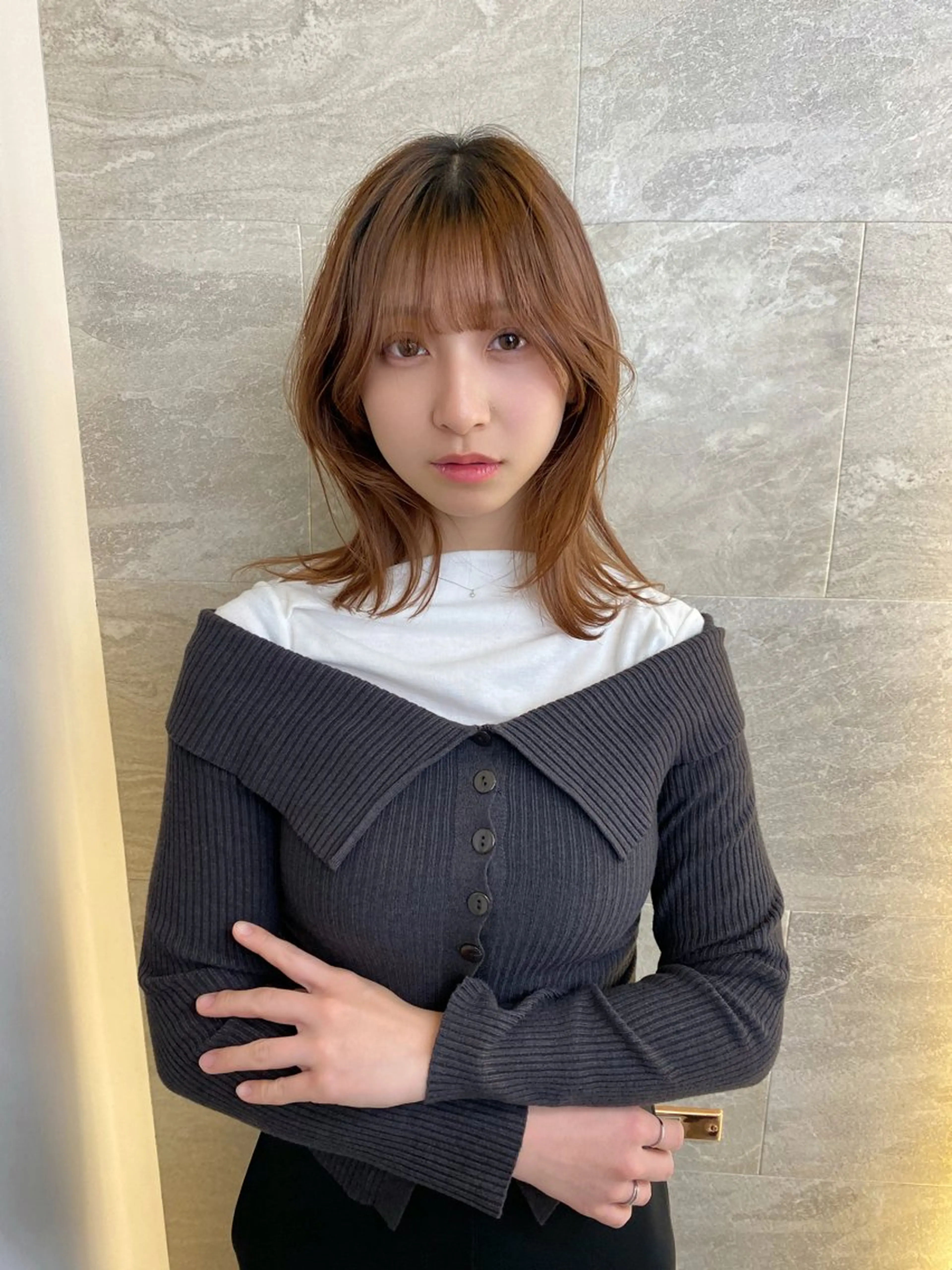 ミディアム Londsoleil所属・髪質改善×顔周り× レイヤー/Jiroのヘアスタイル