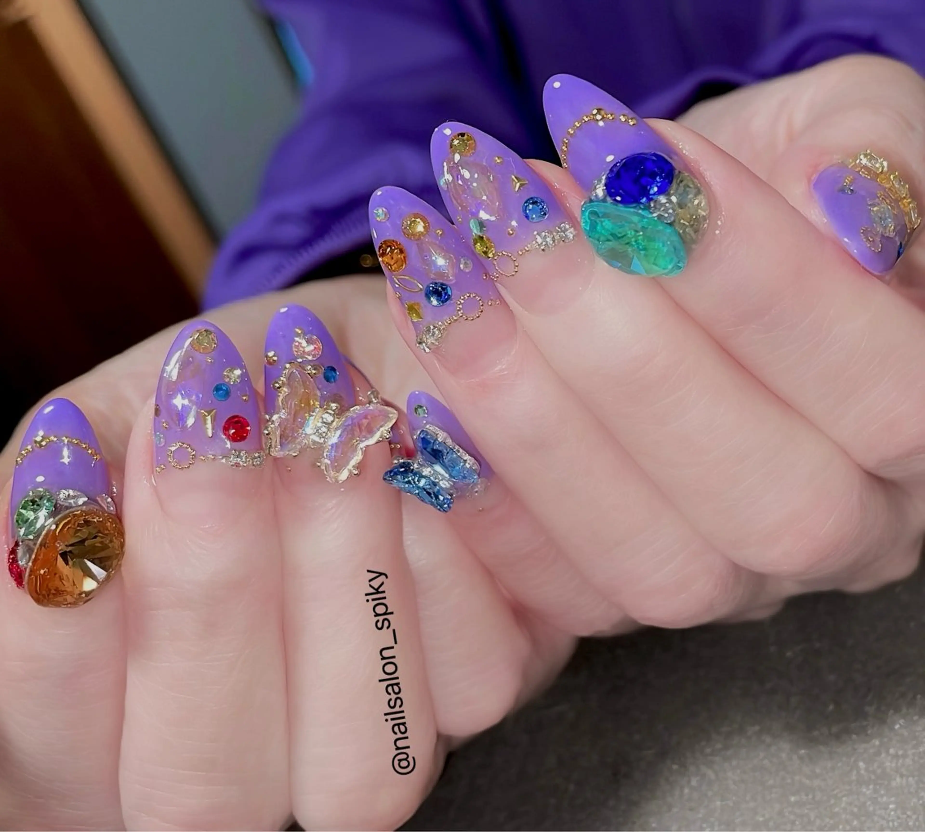 ネイル Spiky とうげ ふうかのネイルデザイン