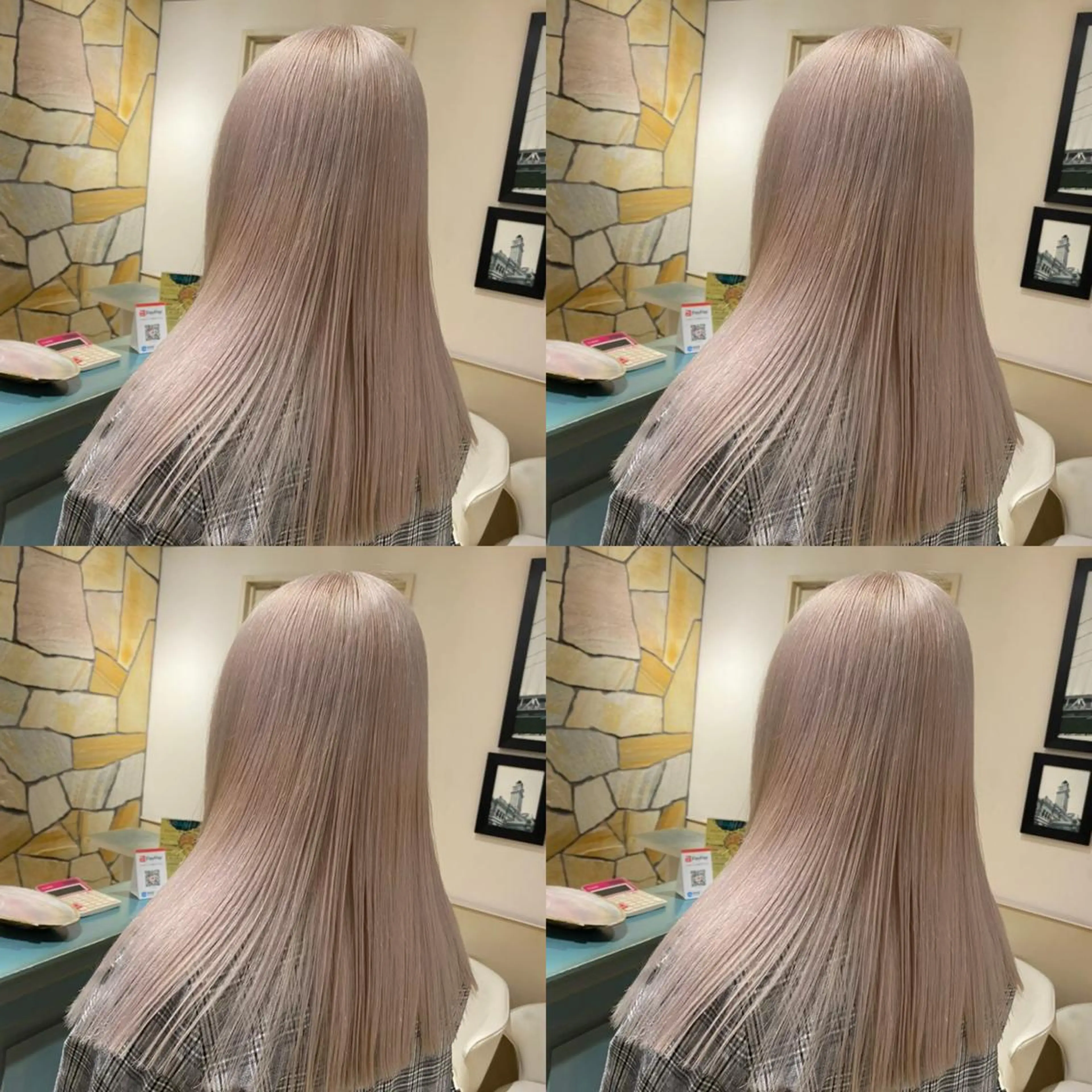 セミロング カラー ヘアアレンジ 💎韓国レイヤー ×エクステゆうま💎のヘアスタイル