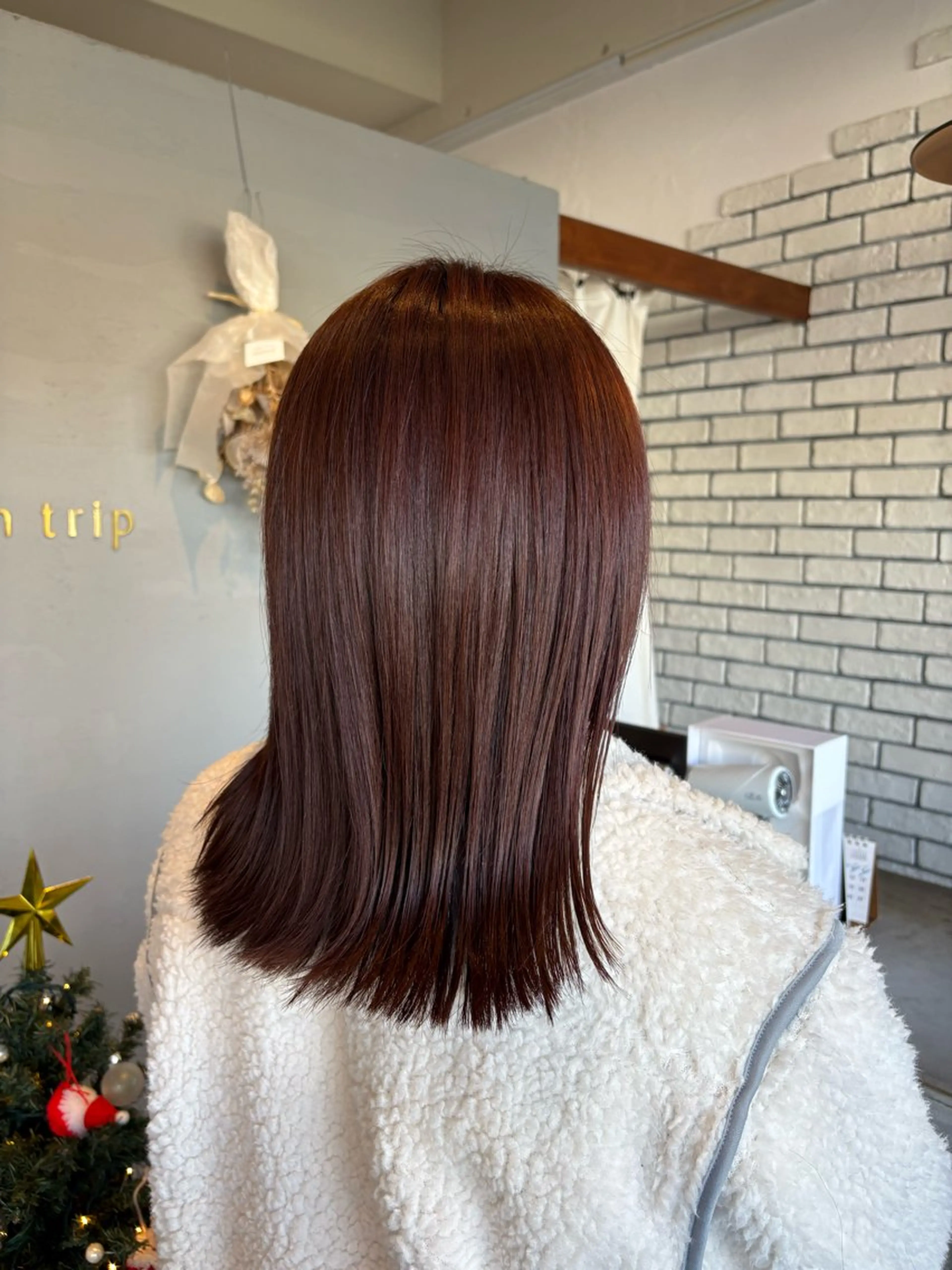 ミディアム カラー ヘアカラー sun trip 荒川のヘアスタイル