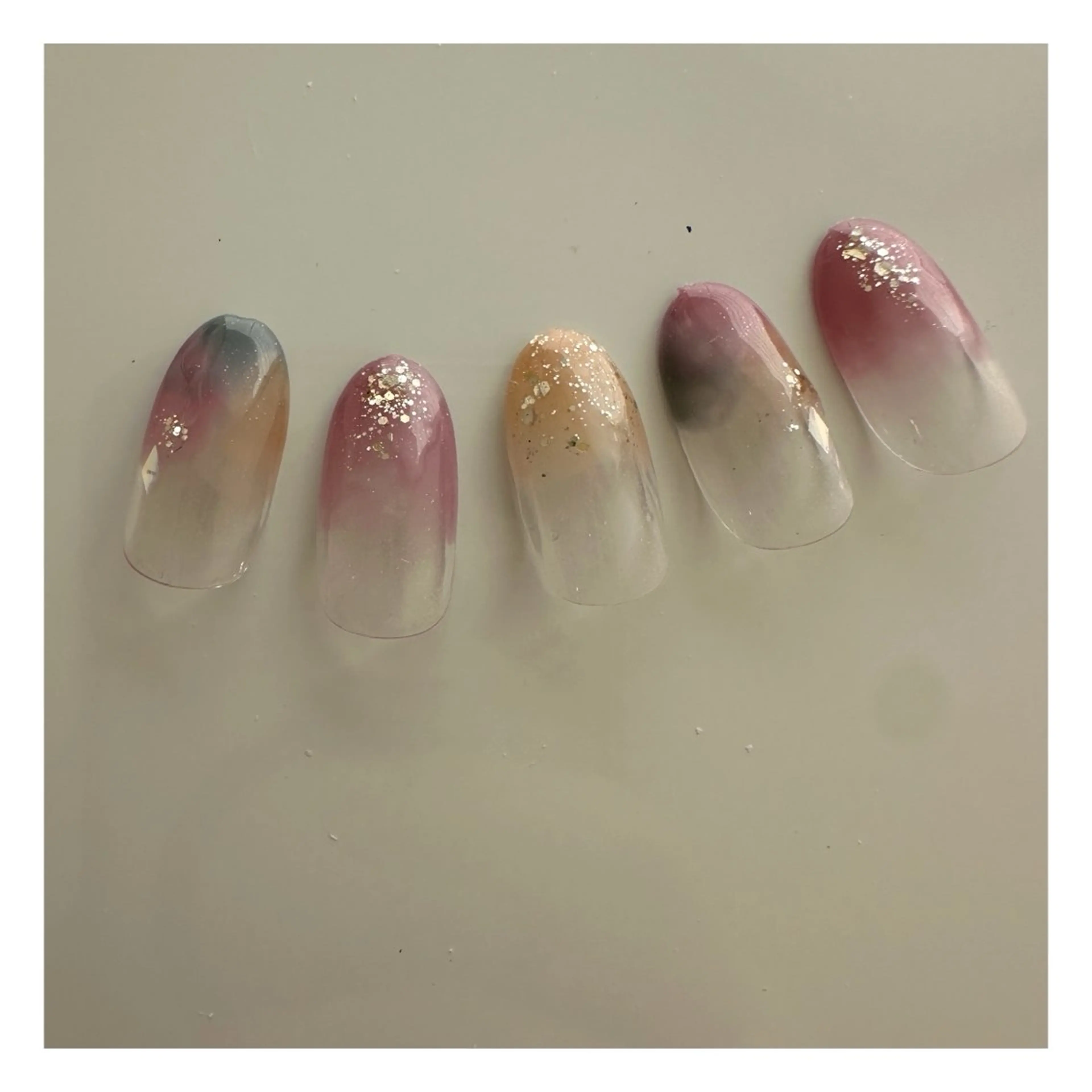 ネイル グラデーション 大理石ネイル(マーブル) ニュアンスネイル YURI ◡̈ nagoyaのネイルデザイン