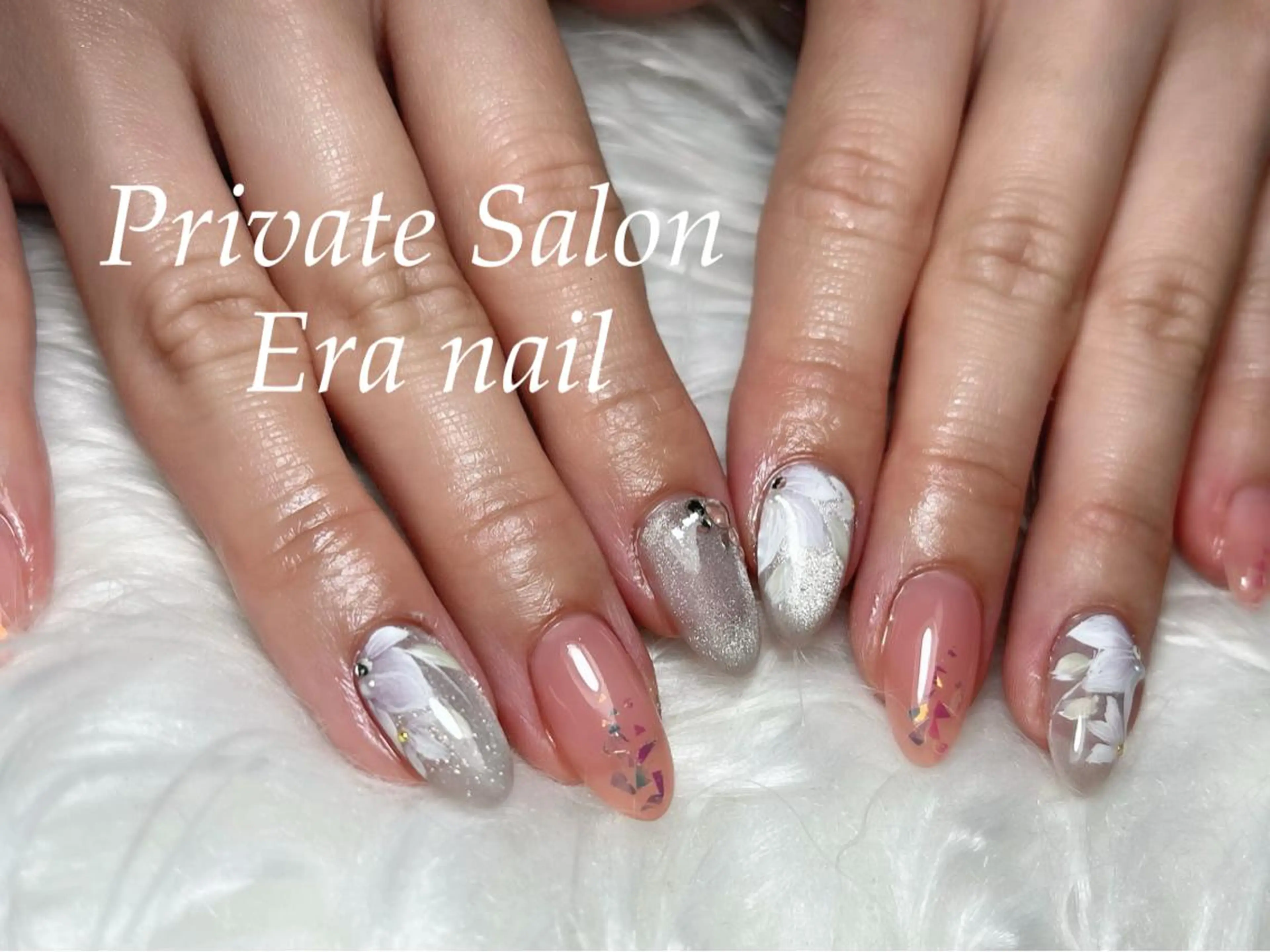 ネイル フラワーネイル マグネットネイル Era nailのネイルデザイン