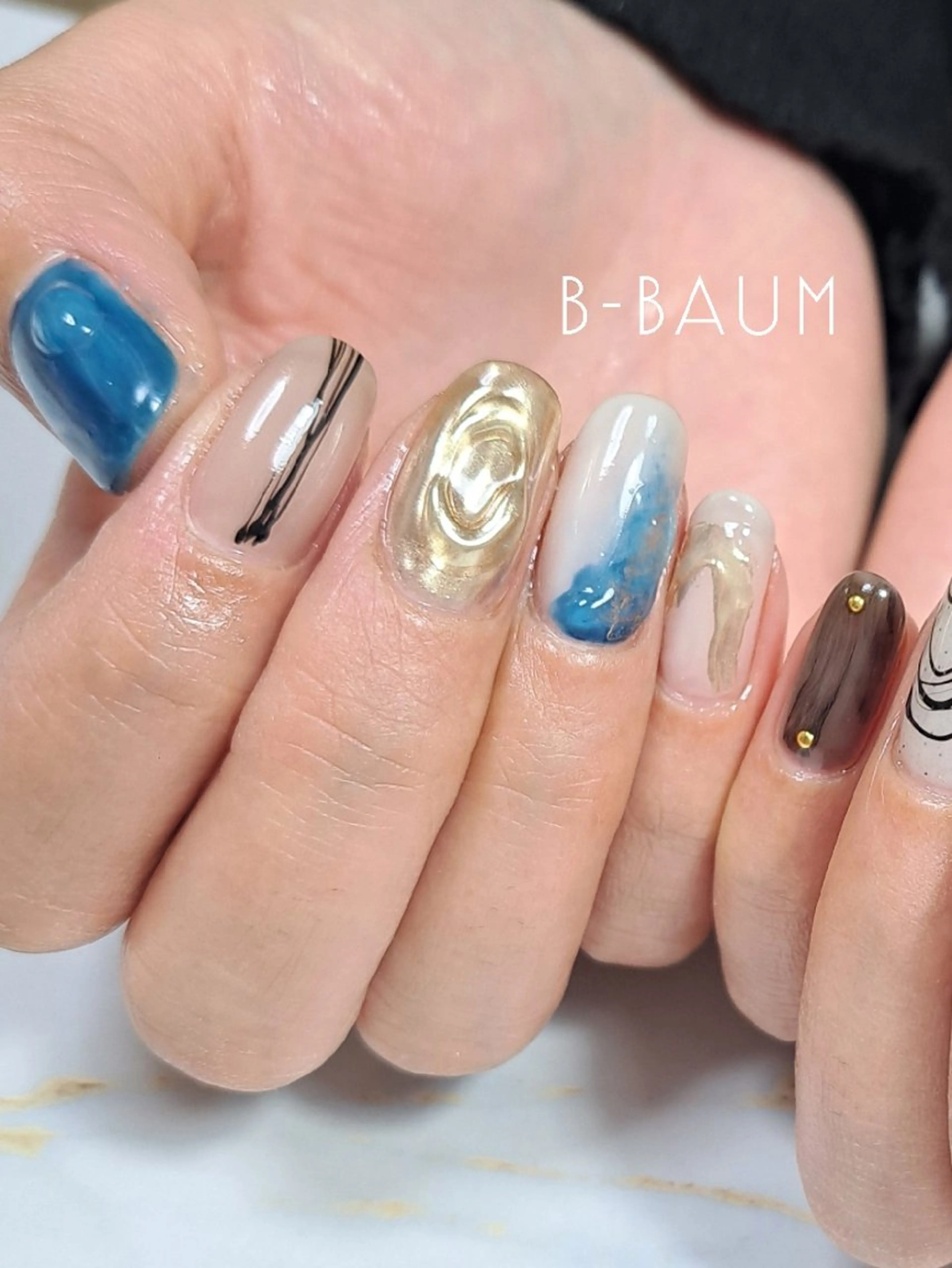 ネイル 持ち込み ハンドネイル B-BAUM  nailsalon のネイルデザイン