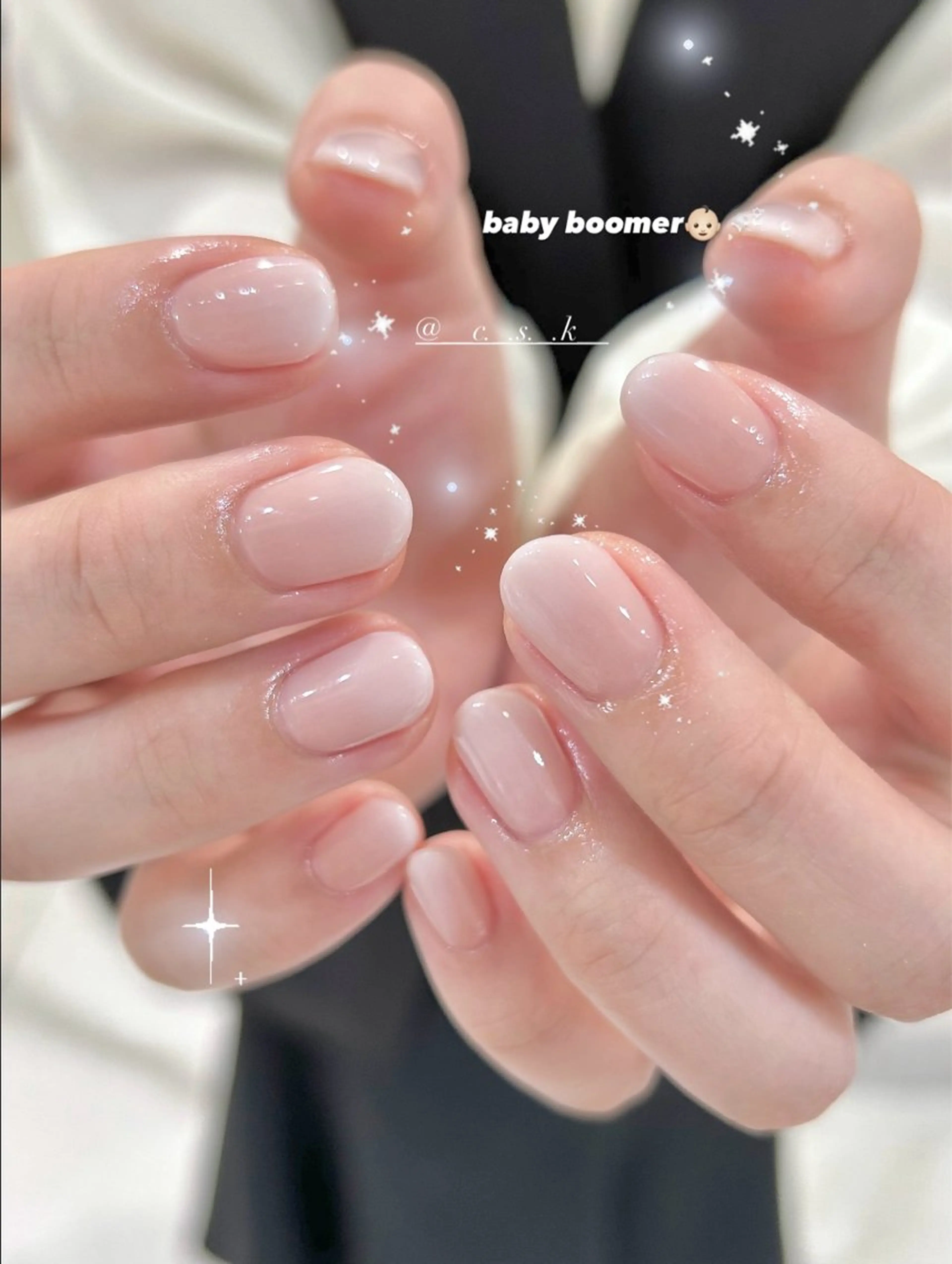 ネイル チークネイル フレンチネイル ジェルネイル ガーリー マグネットネイル ハンドネイル 🎀チーク/ちゅるん 🫧chisa🎀のネイルデザイン