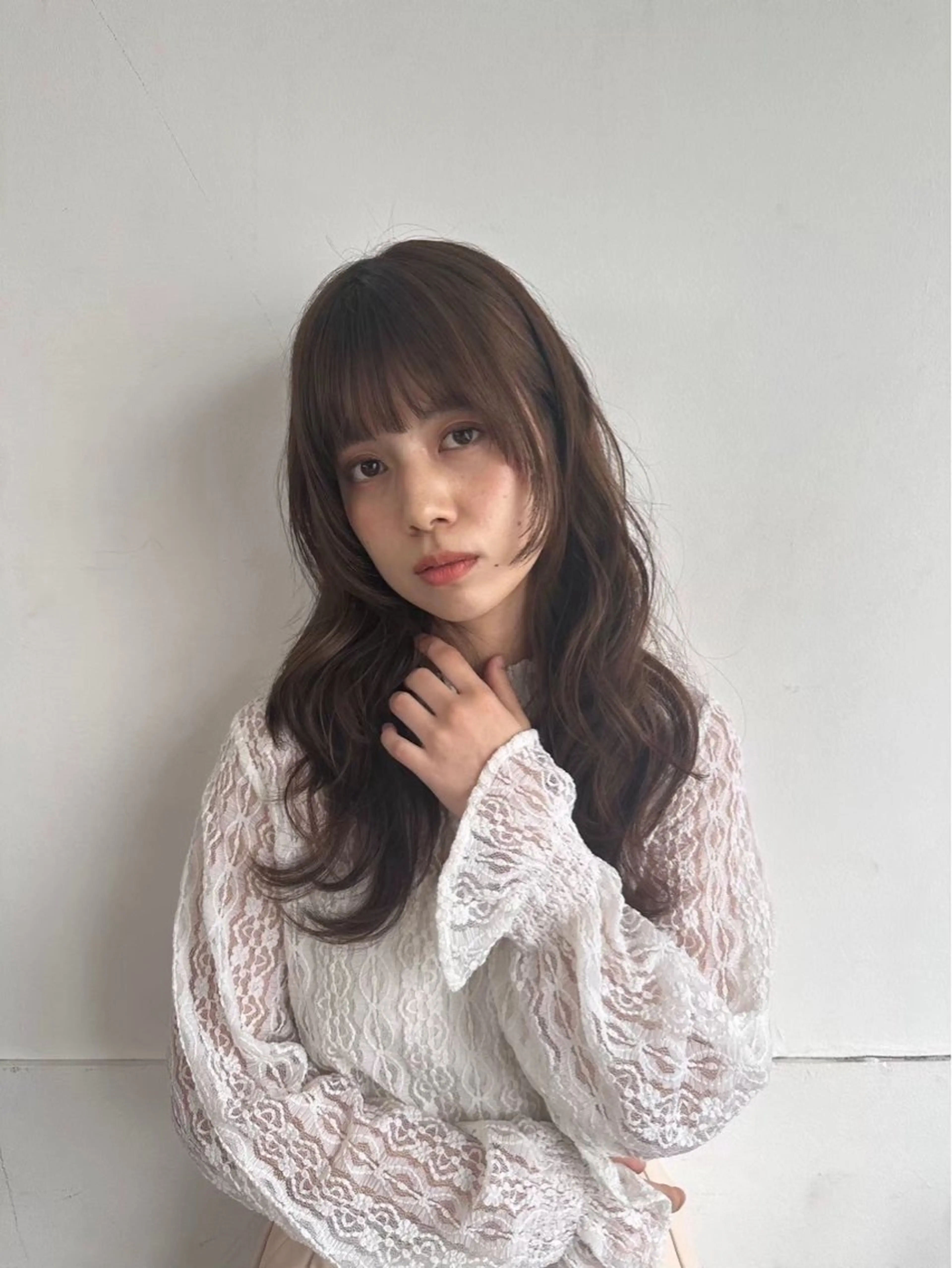 ロング カット saya 🧸 カット/縮毛矯正のヘアスタイル