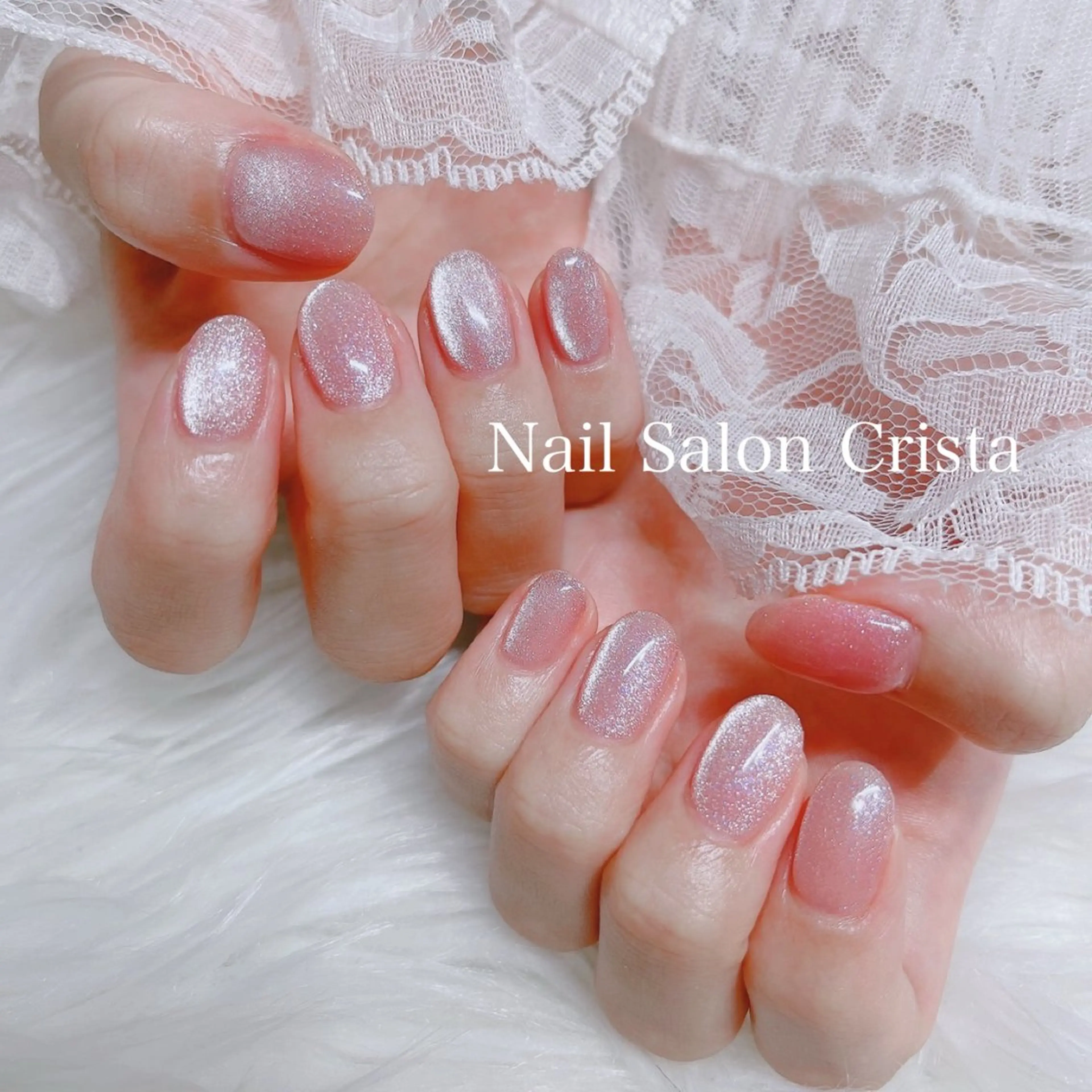 ネイル フットネイル ジェルネイル マグネットネイル オフィスネイル ワンカラーネイル NAILSALON CRISTA所属・🤍CRISTA yui🤍のネイルデザイン