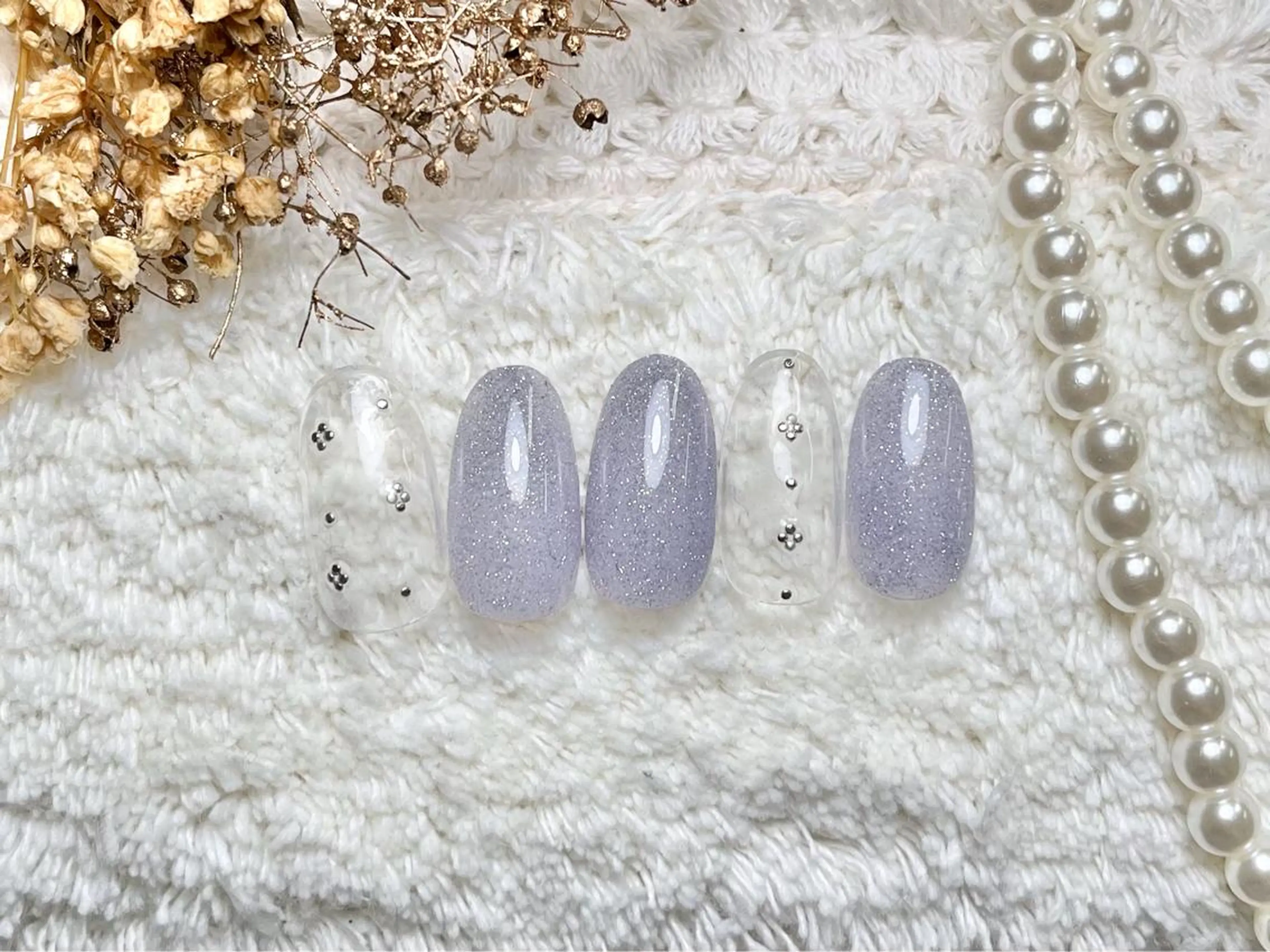 ネイル ハンドネイル ネイルPetit Ribbonのネイルデザイン